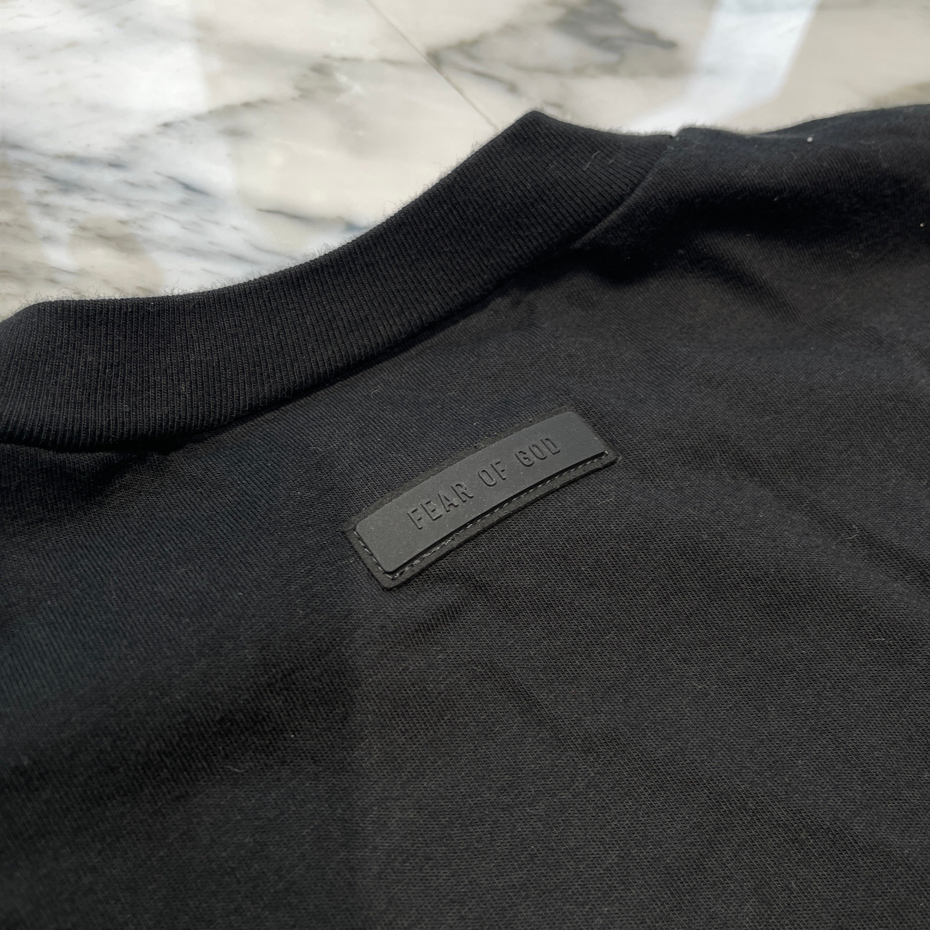 ESSENTIALS FEAR OF GOD 2024SS Rubber Tag Crewneck Tee Size M エッセンシャル フィアオブゴッド ラバータグ クルーネック Tシャツ サイズM