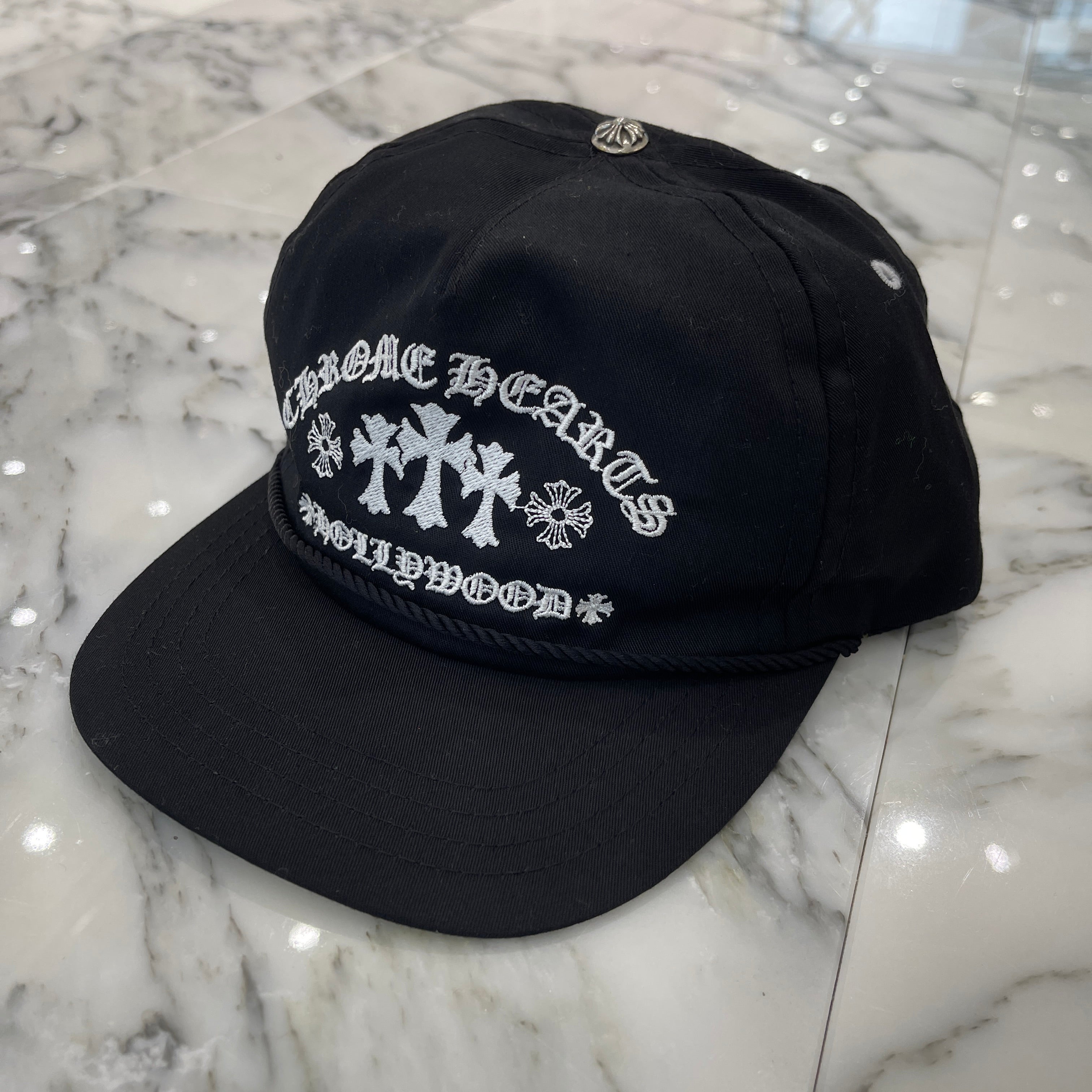 CHROME HEARTS GAS STATION King Taco 3 Cemetery Cross Trucker Cap Size ONE SIZE（53-60）クロムハーツ ガスステーション キングタコ 3セメタリークロス トラッカーキャップ サイズONE SIZE（53-60）