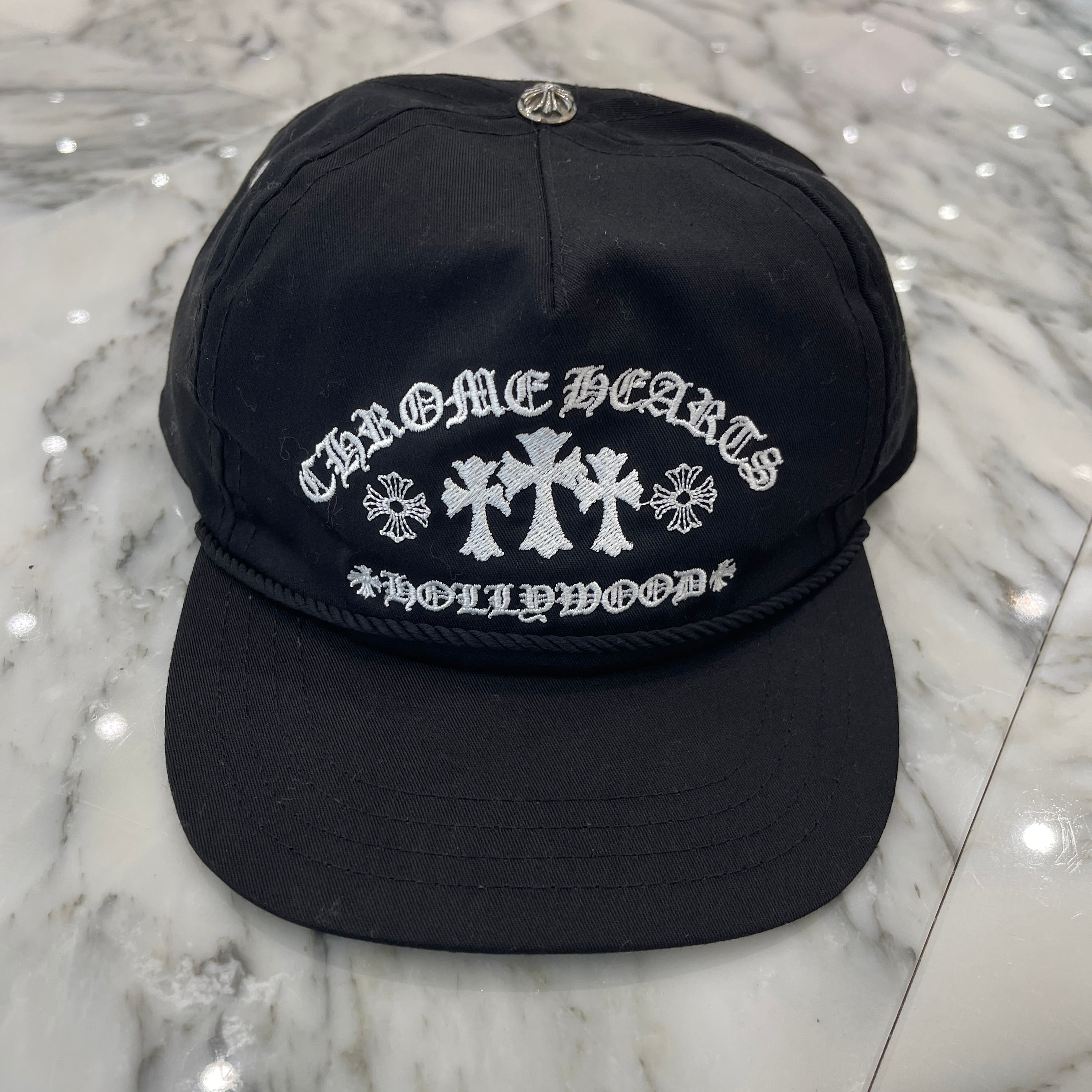 CHROME HEARTS GAS STATION King Taco 3 Cemetery Cross Trucker Cap Size ONE SIZE（53-60）クロムハーツ ガスステーション キングタコ 3セメタリークロス トラッカーキャップ サイズONE SIZE（53-60）