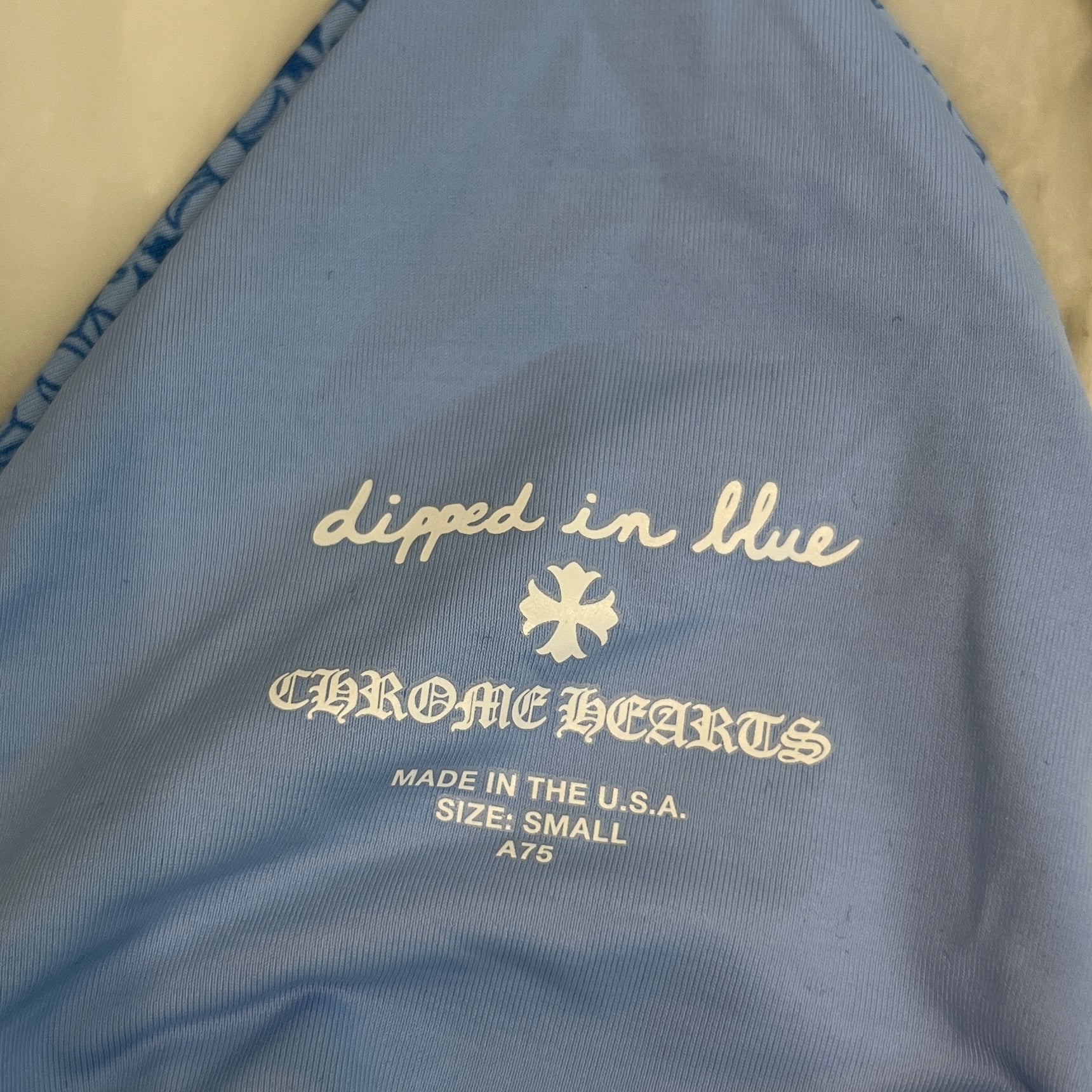 CHROME HEARTS × DIPPED IN BLUE CH Plus Butterfly Embroidery
