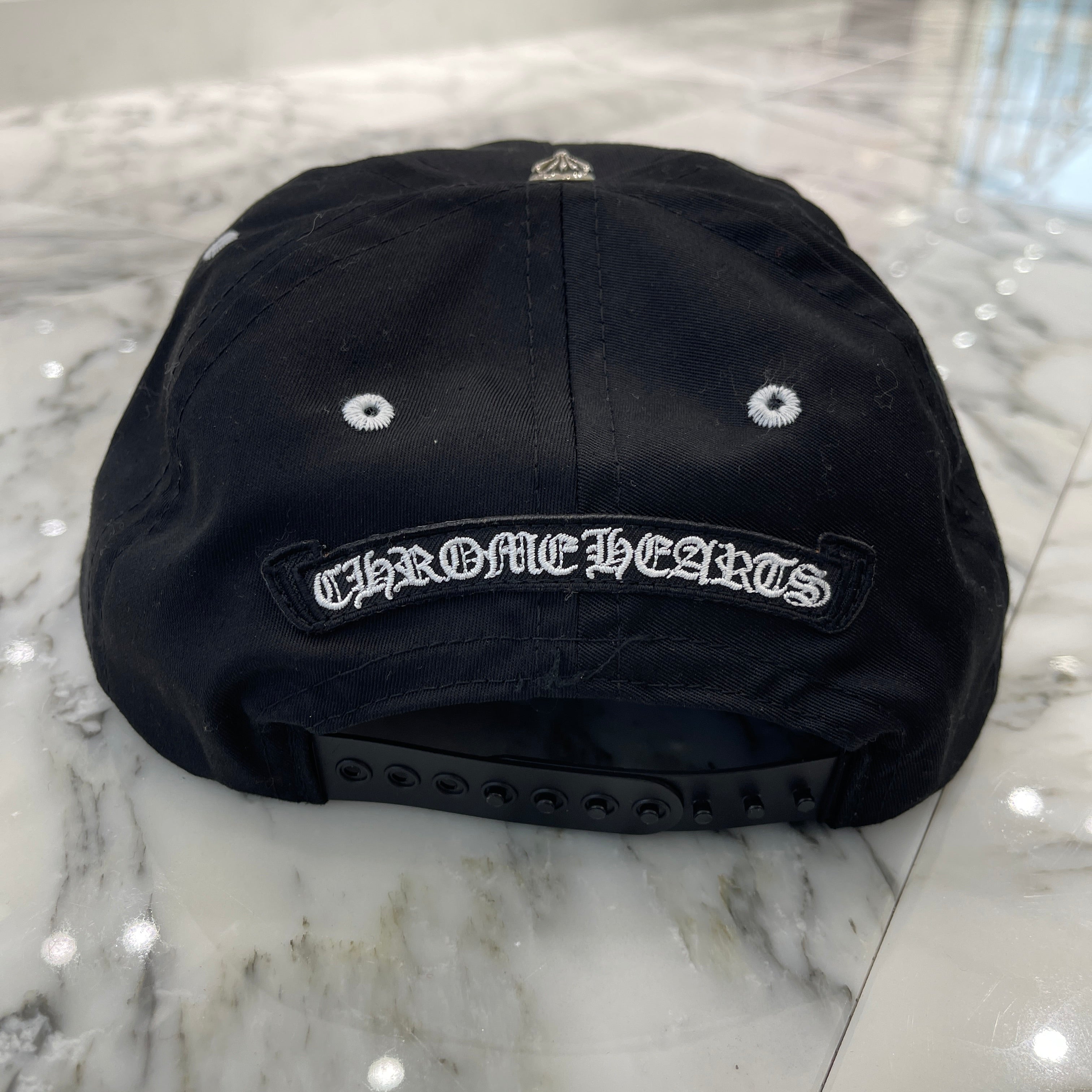 CHROME HEARTS GAS STATION King Taco 3 Cemetery Cross Trucker Cap Size ONE SIZE（53-60）クロムハーツ ガスステーション キングタコ 3セメタリークロス トラッカーキャップ サイズONE SIZE（53-60）