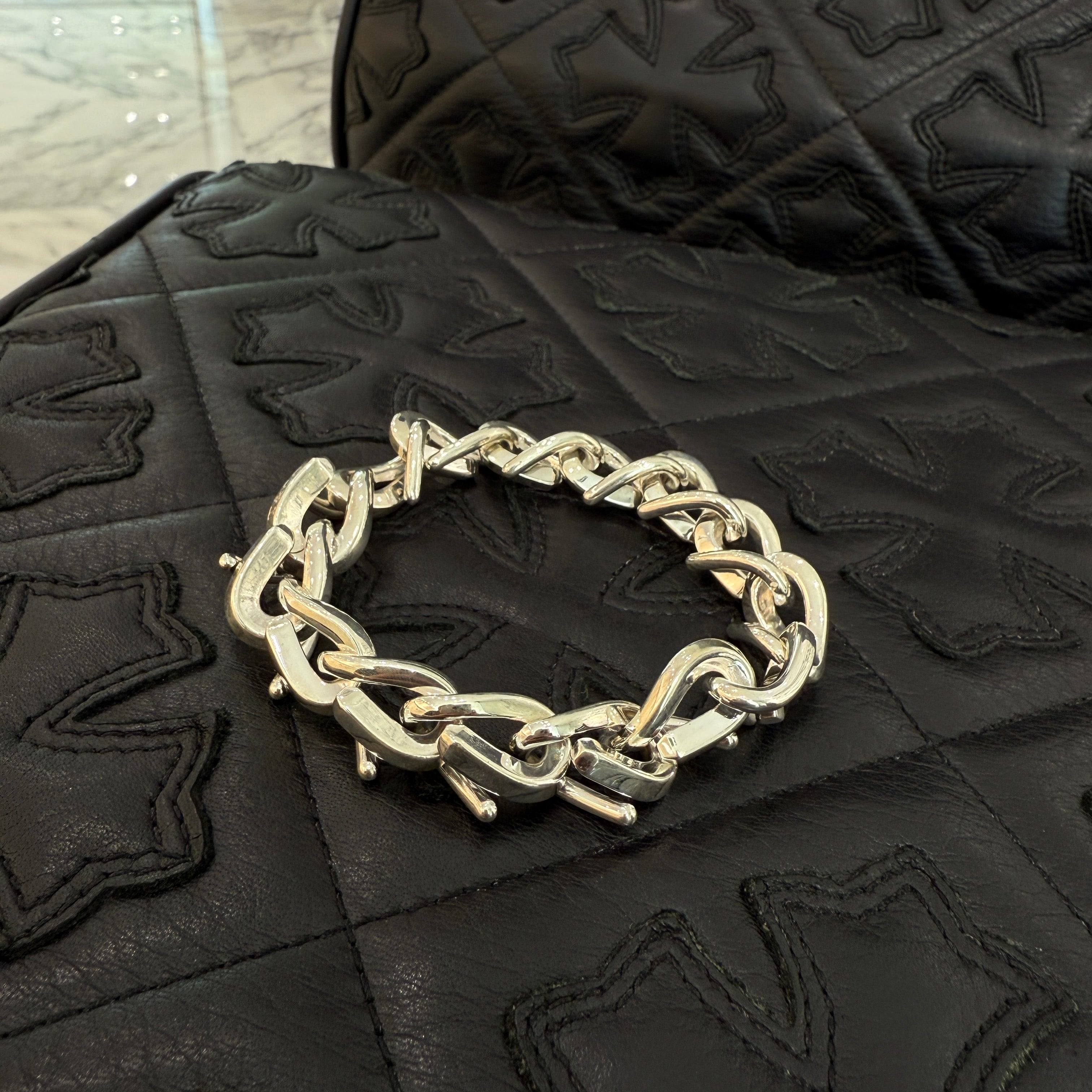 Tiffany Co. Forge Large Link Bracelet High Polished Sterling Silver 72548302 Size XXXL ティファニー フォージ ラージリンク ブレスレット ハイポリッシュ スターリングシルバー Size XXXL