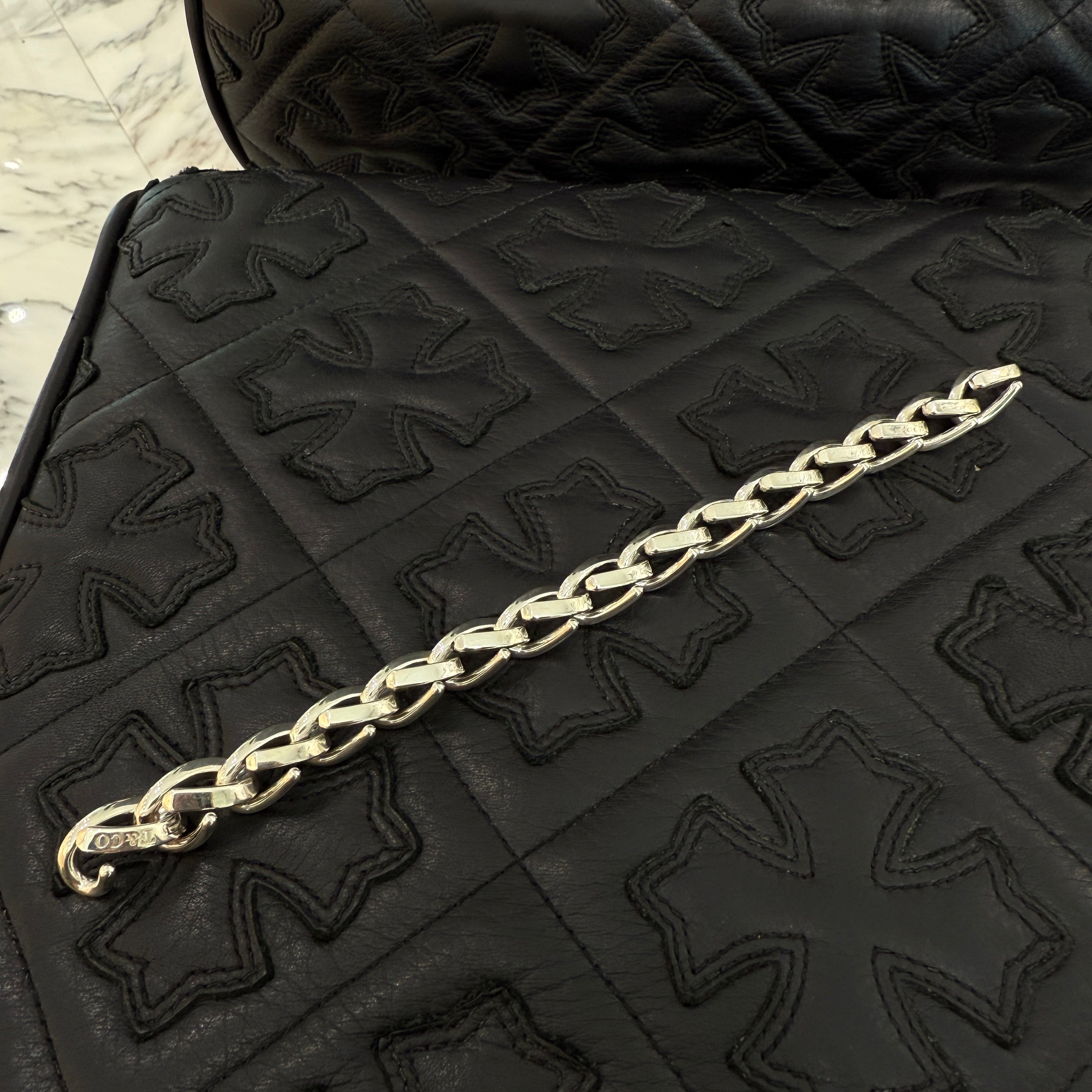 Tiffany Co. Forge Large Link Bracelet High Polished Sterling