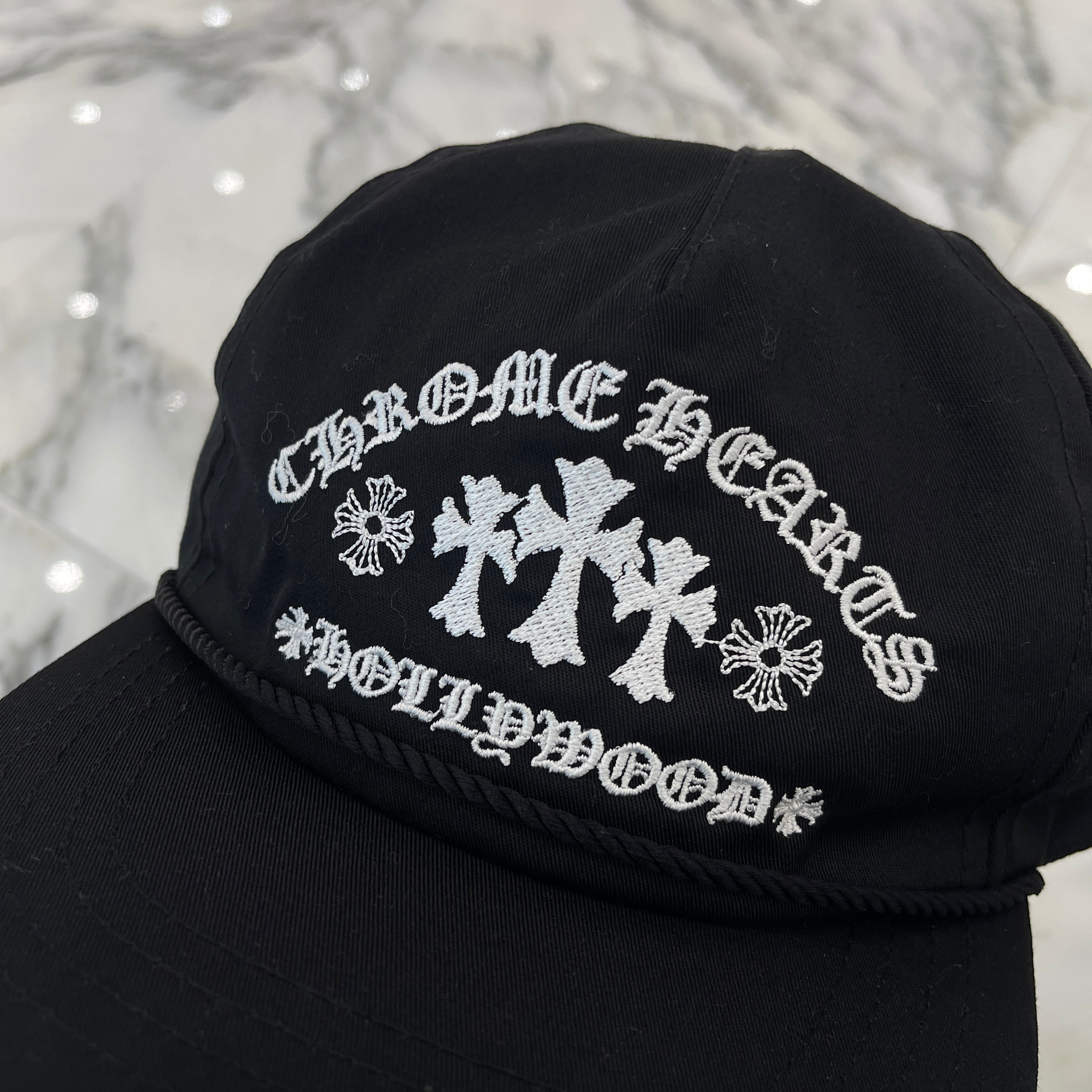 CHROME HEARTS GAS STATION King Taco 3 Cemetery Cross Trucker Cap Size ONE SIZE（53-60）クロムハーツ ガスステーション キングタコ 3セメタリークロス トラッカーキャップ サイズONE SIZE（53-60）