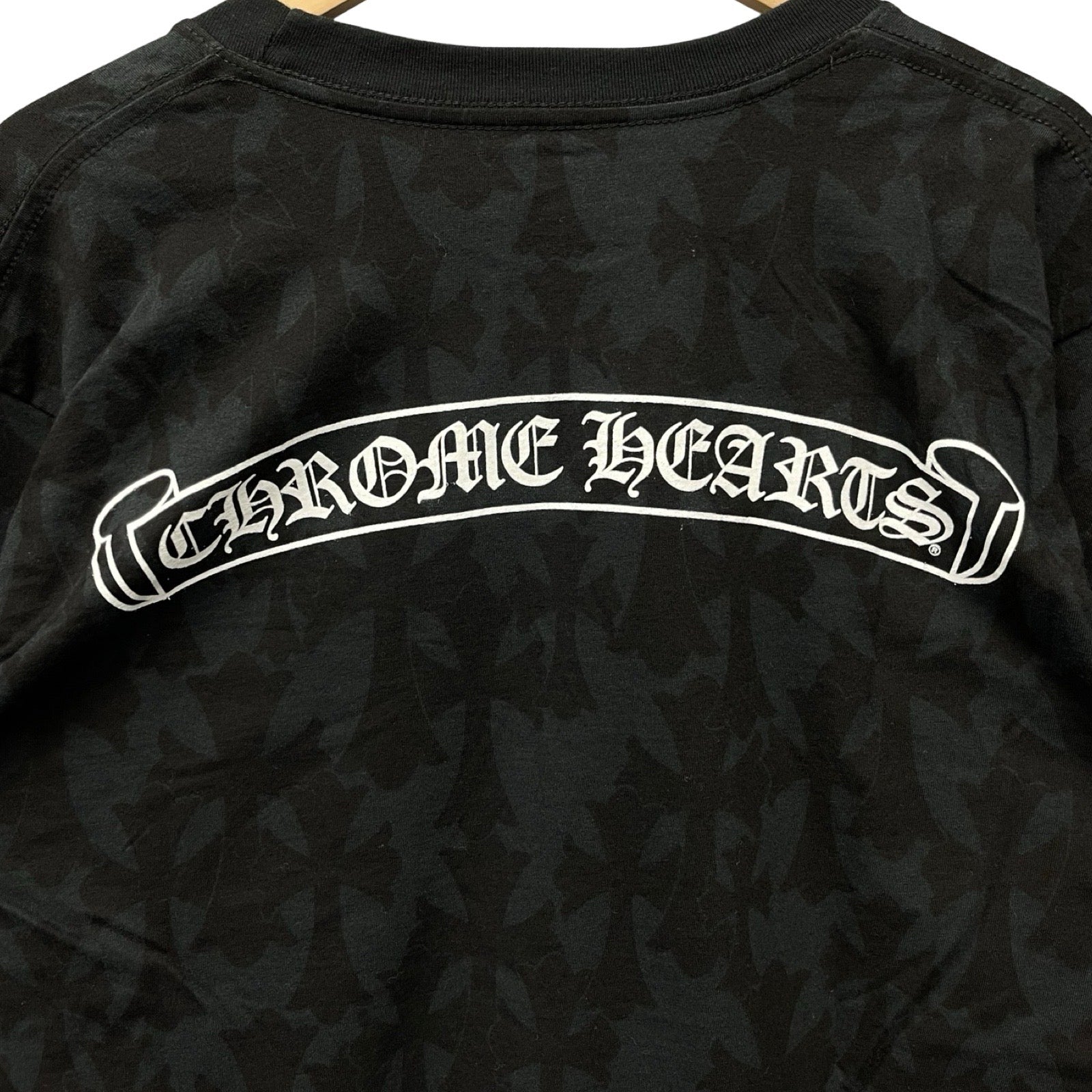 CHROME HEARTS 2024SS Graveyard Cemetery Cross L/S Tee Size XL