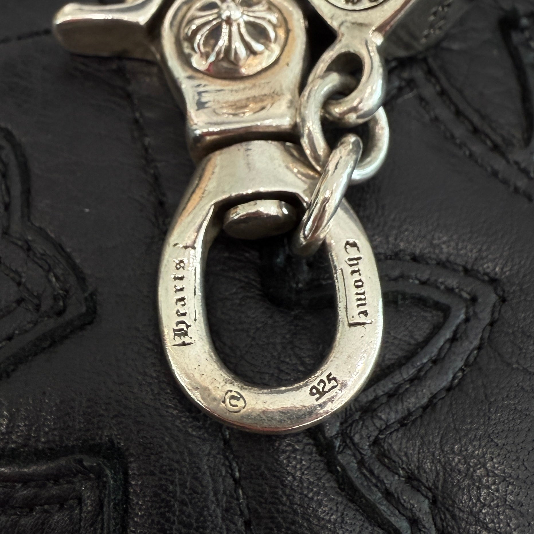 CHROME HEARTS 2 CLIP DICE Wallet Chain 11 LINKS クロムハーツ 2