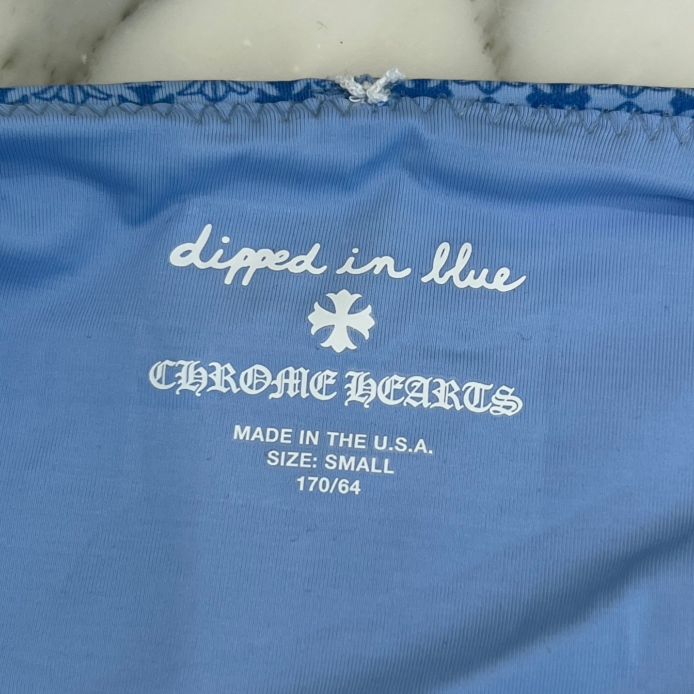 CHROME HEARTS × DIPPED IN BLUE CH Plus Butterfly Embroidery