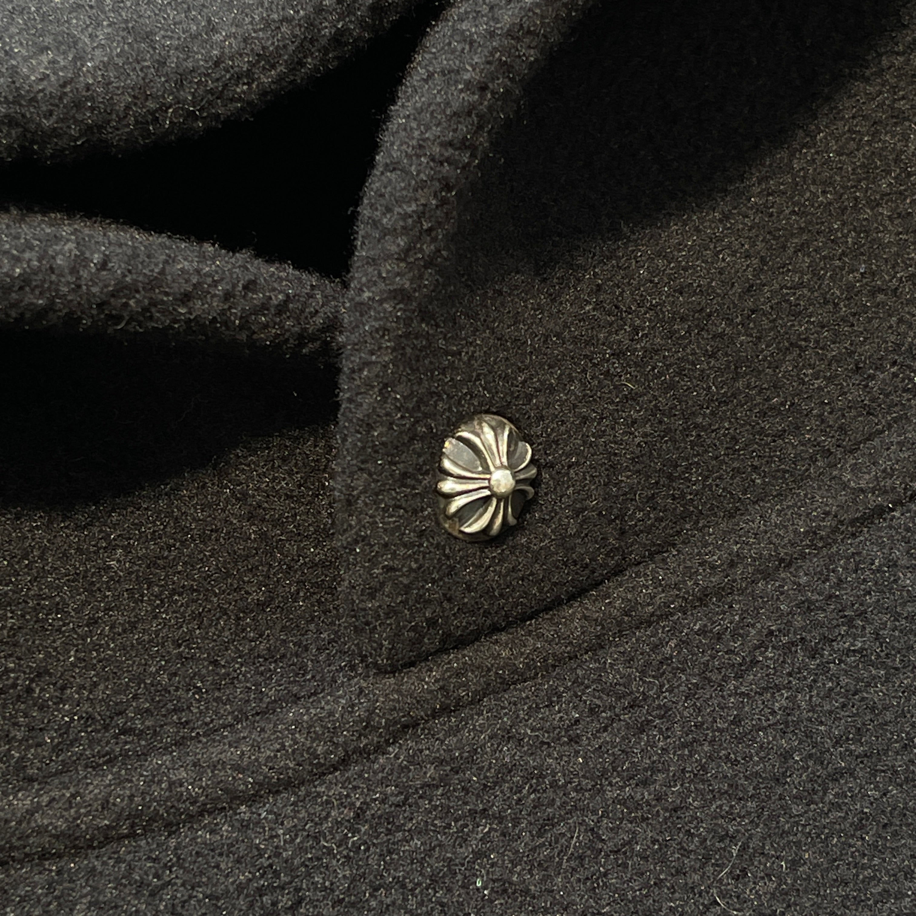 CHROME HEARTS Y NOT Horseshoe Embroidery Fleece Pullover Hoodie Size XL クロムハーツ ワイノット ホースシュー刺繍 フリース プルオーバーフーディー サイズXL