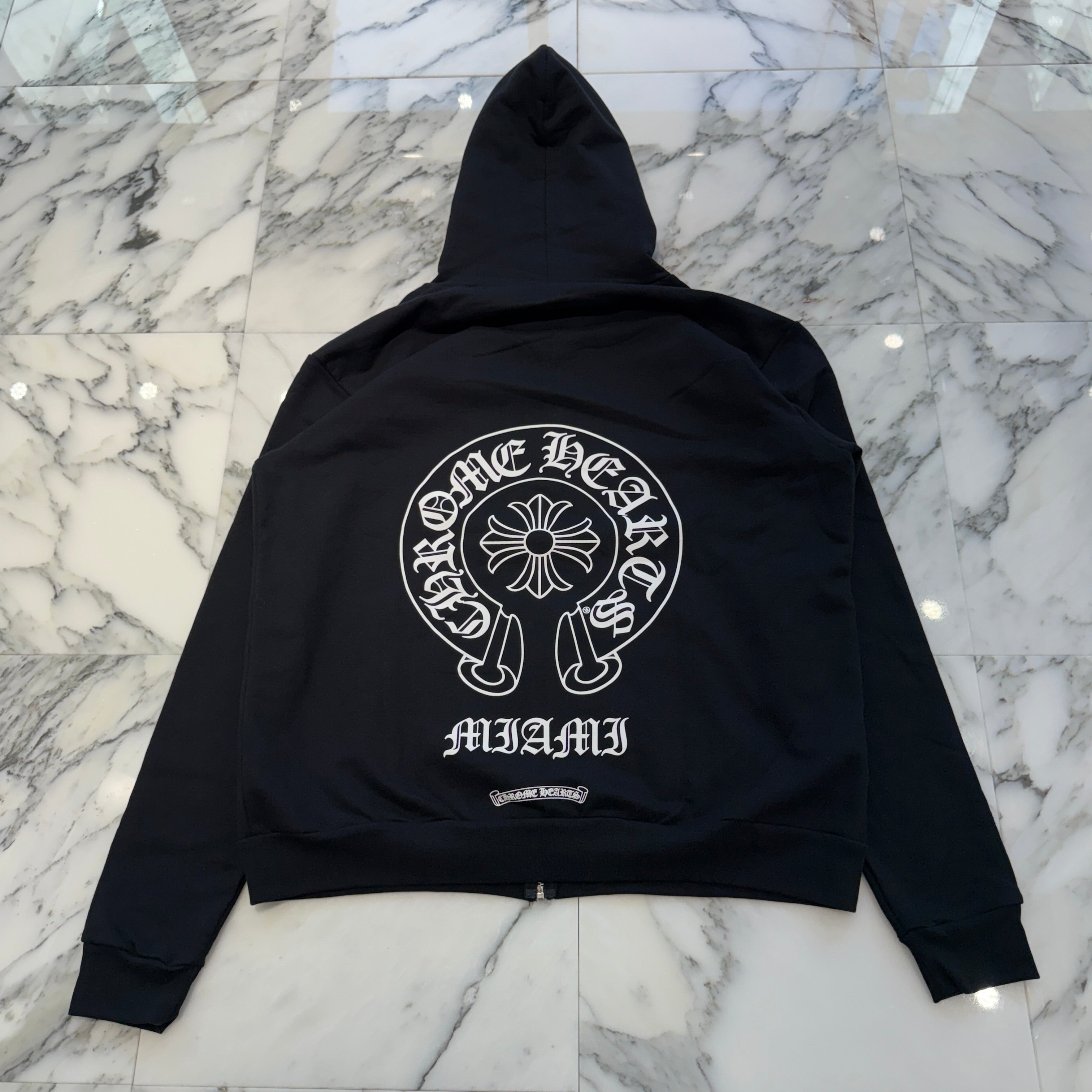 CHROME HEARTS MIAMI Limited Horseshoe Zip Up Hoodie Size M クロム