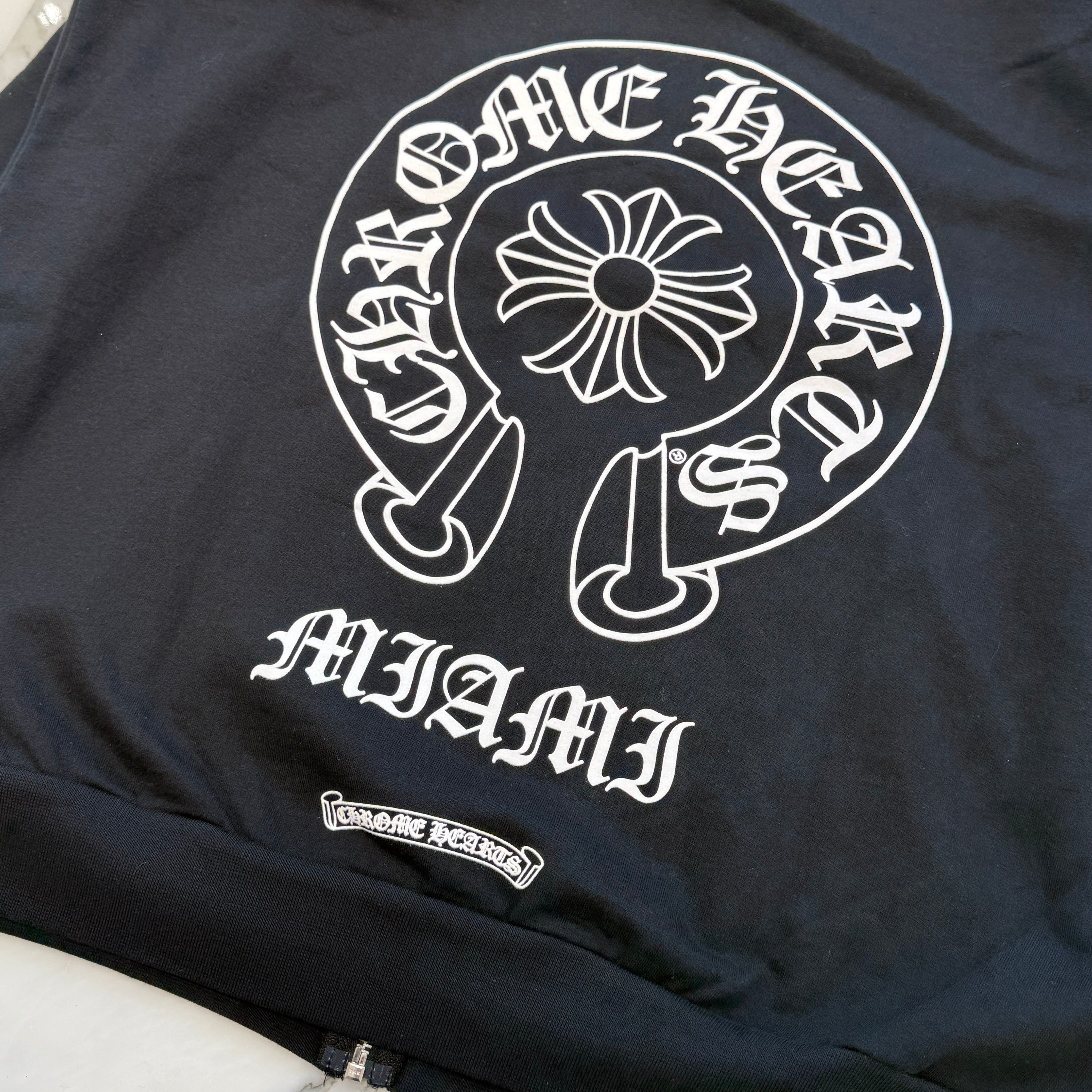 CHROME HEARTS MIAMI Limited Horseshoe Zip Up Hoodie Size L クロムハーツ マイアミ限定 ホースシュー ジップアップ フーディ サイズL
