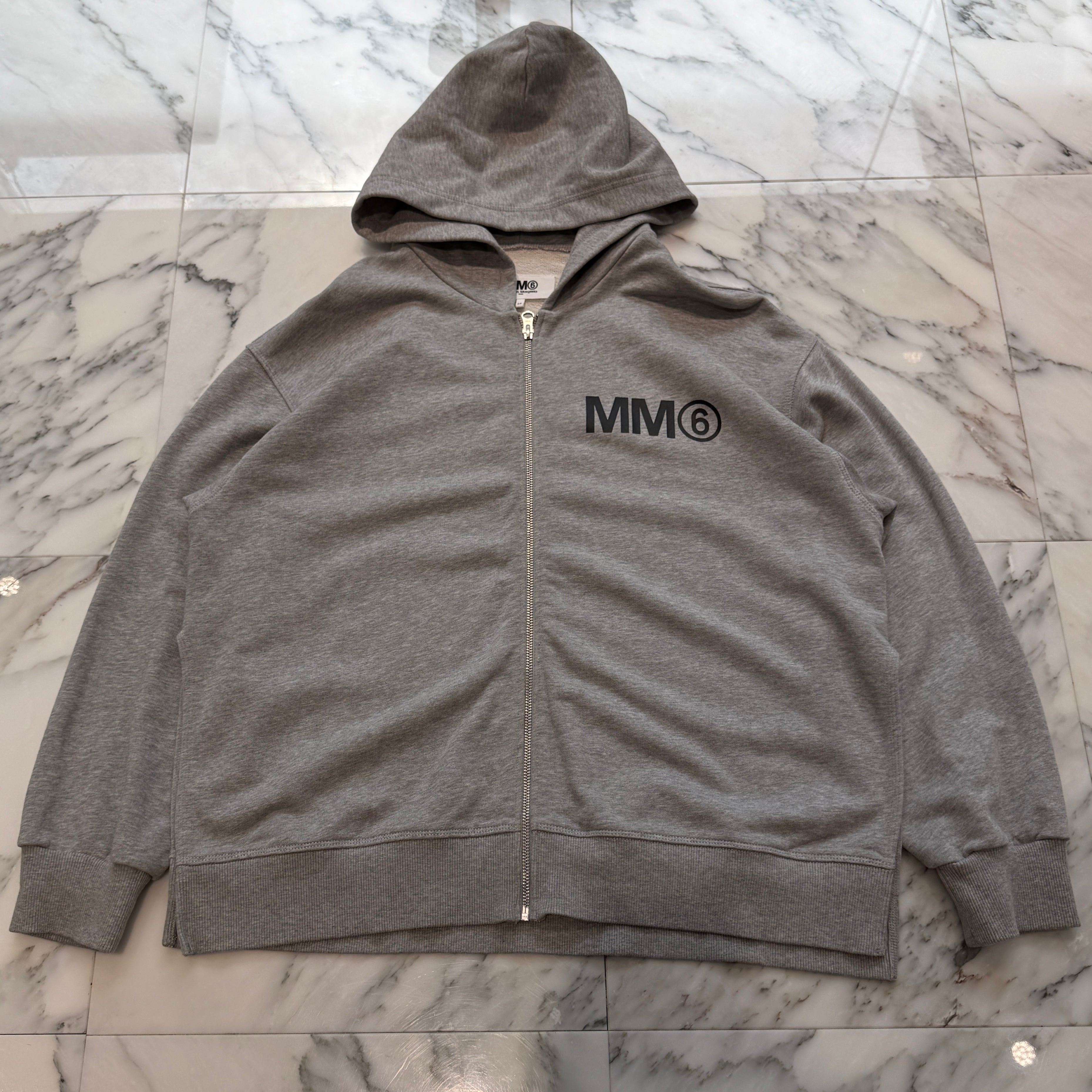 MM6 Maison Margiela 2021SS Back Print Zip Up Hoodie M60025 Size 16 エムエムシックス メゾンマルジェラ バックプリント ジップアップフーディ サイズ16