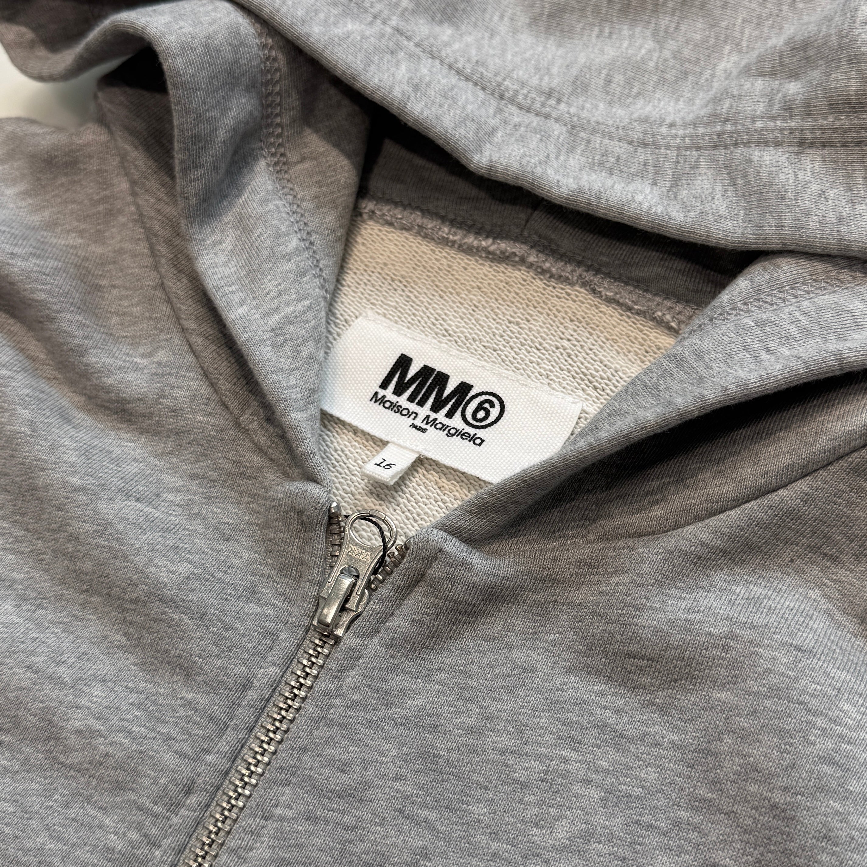 MM6 Maison Margiela 2021SS Back Print Zip Up Hoodie M60025 Size 16 エムエムシックス メゾンマルジェラ バックプリント ジップアップフーディ サイズ16