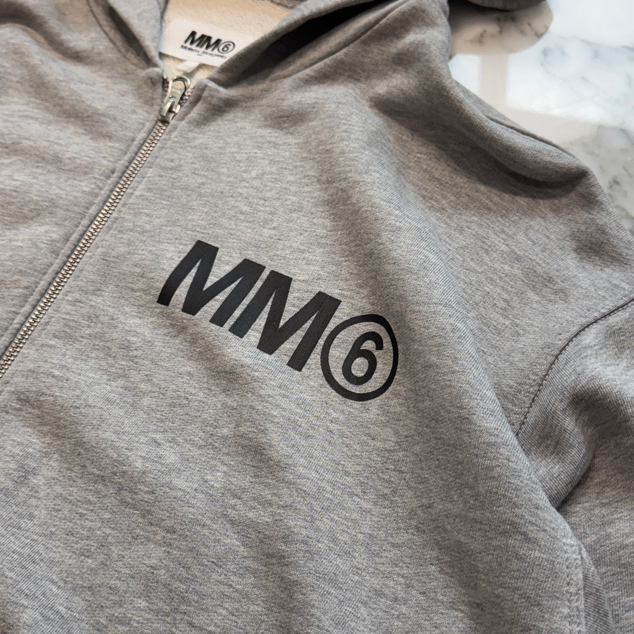 MM6 Maison Margiela 2021SS Back Print Zip Up Hoodie M60025 Size 16 エムエムシックス メゾンマルジェラ バックプリント ジップアップフーディ サイズ16