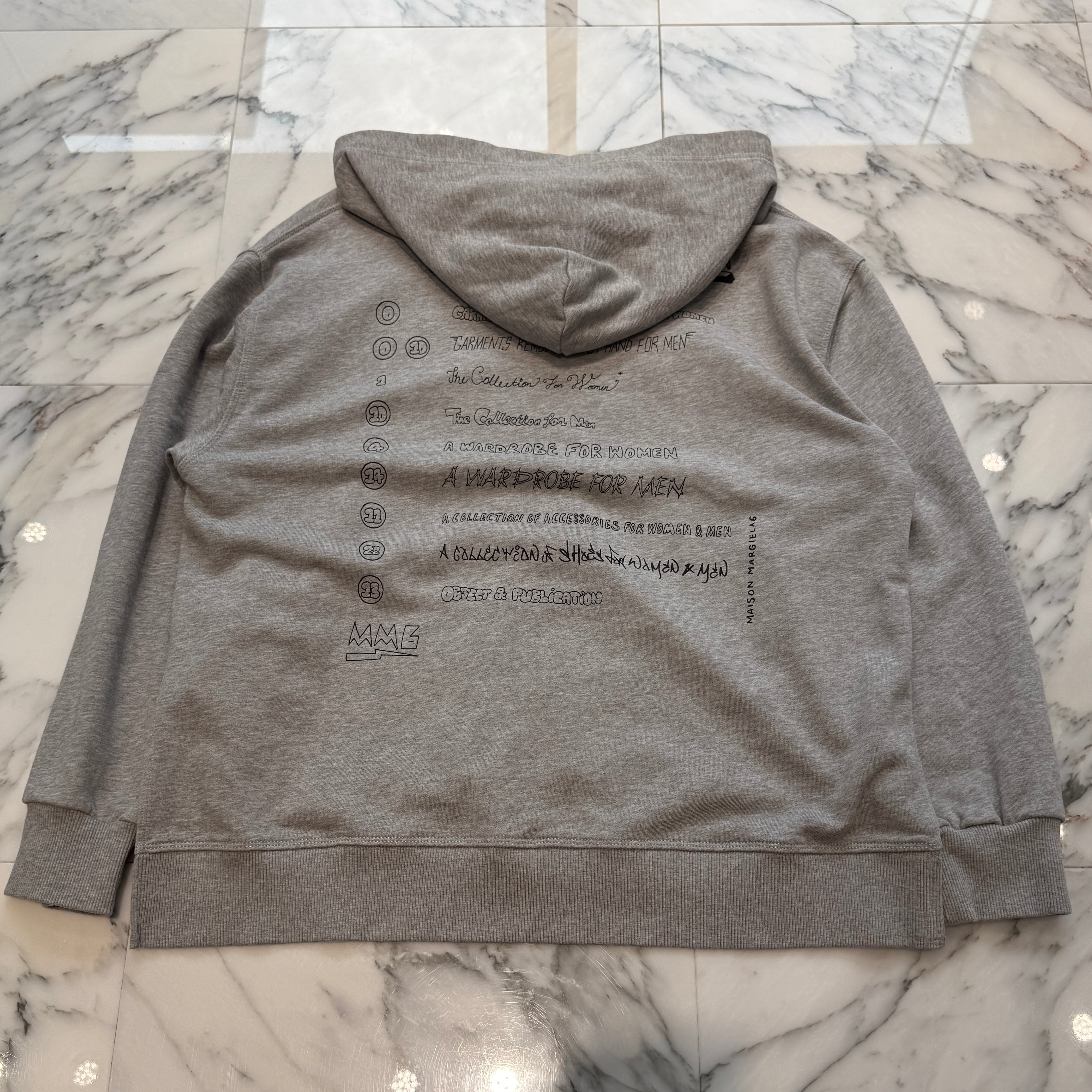 MM6 Maison Margiela 2021SS Back Print Zip Up Hoodie M60025 Size 16 エムエムシックス メゾンマルジェラ バックプリント ジップアップフーディ サイズ16