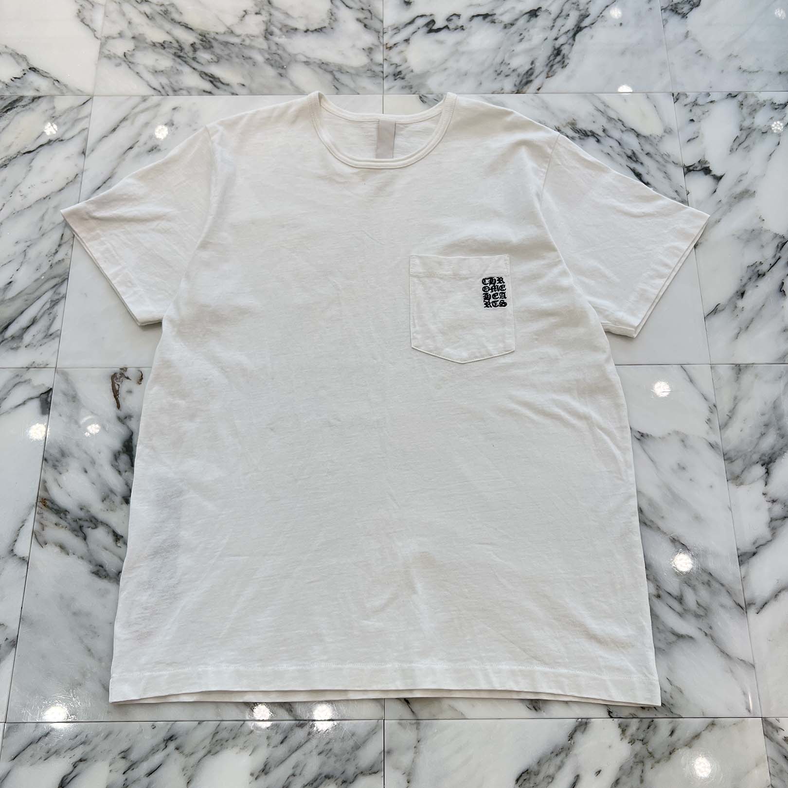 CHROME HEARTS Y NOT Vertical Logo Embroidery Tee Size XL クロムハーツ ワイノット ヴァーティカルロゴ 刺繍 Tシャツ サイズXL