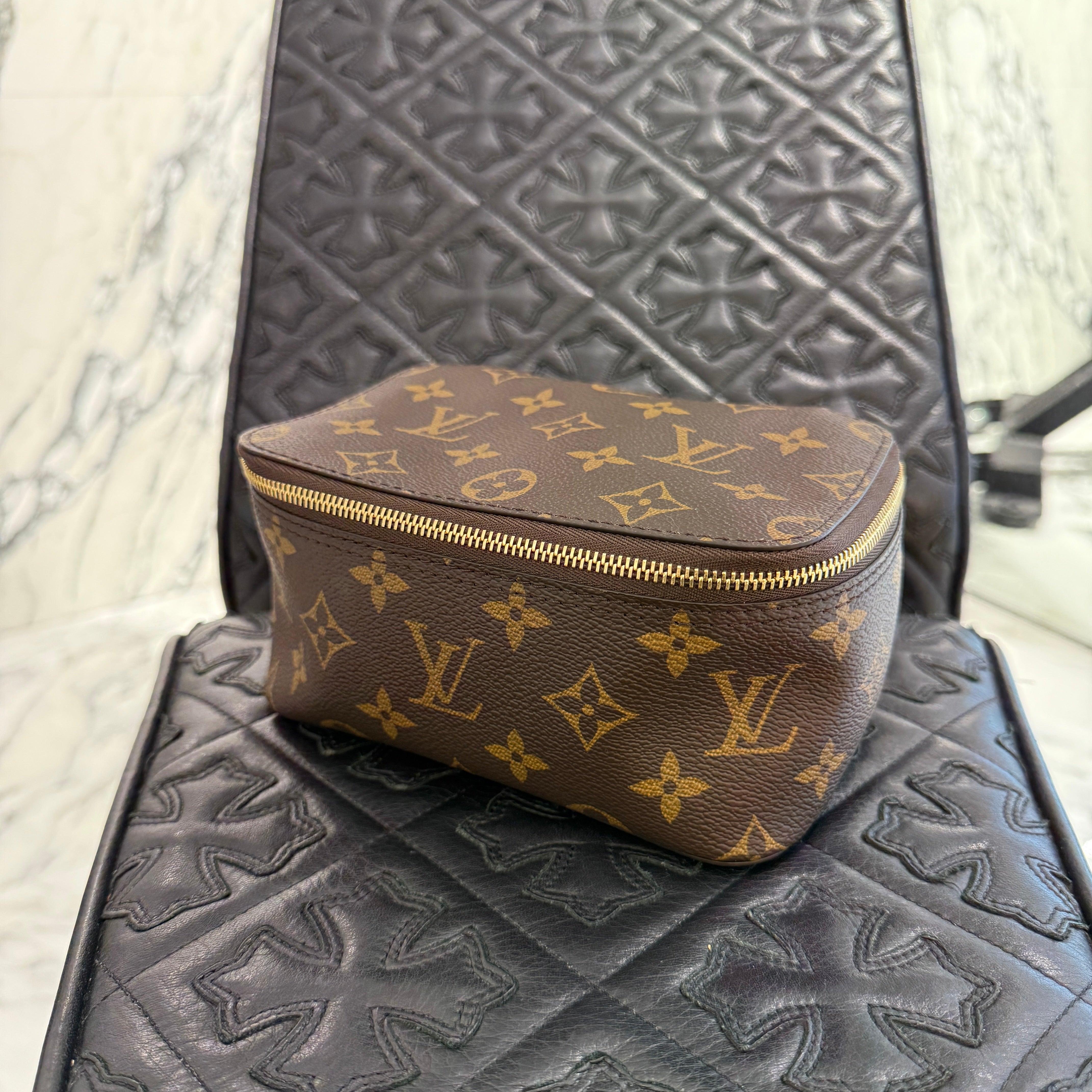LOUIS VUITTON Monogram Packing Cube M43688 ルイヴィトン モノグラム キューブ･ドゥ･ランジュモン PM