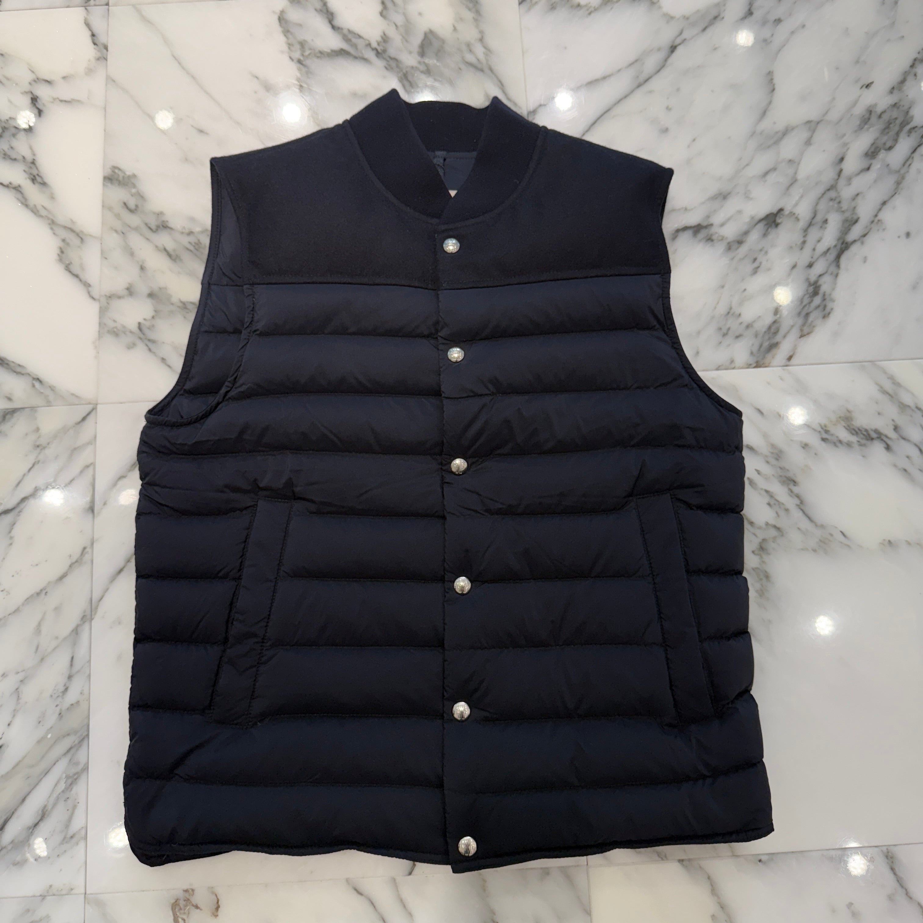 MONCLER POLLUX GILET Light Down Vest D20914334080 53333 Size 1 モンクレール ポッルクスジレット ライトダウンベスト サイズ1