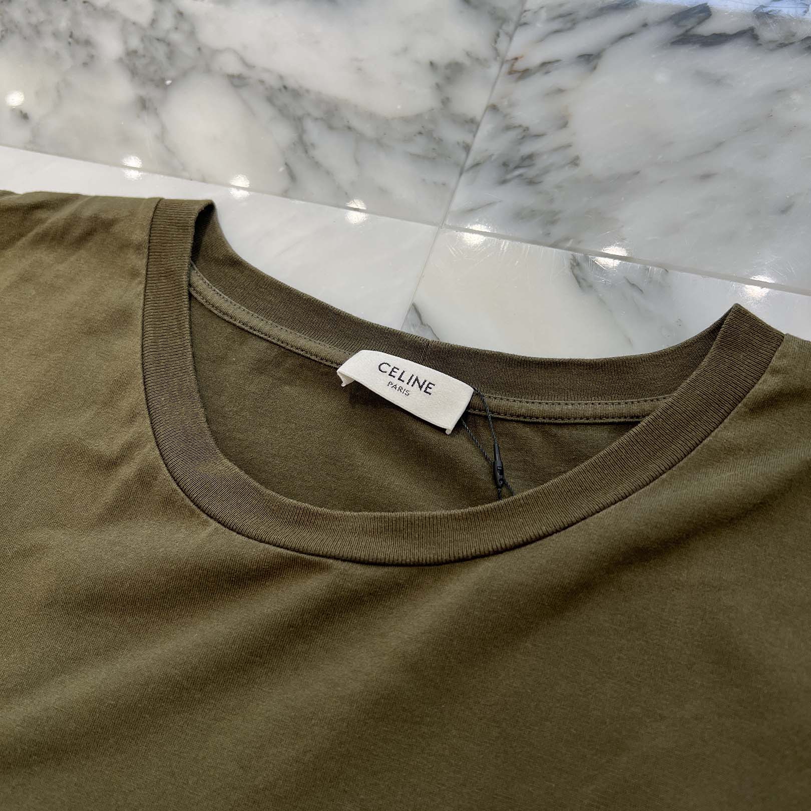 CELINE 2021SS Loose Cotton Jersey Tee 2X681501F Size L セリーヌ ルーズ コットン ジャージー Tシャツ サイズL