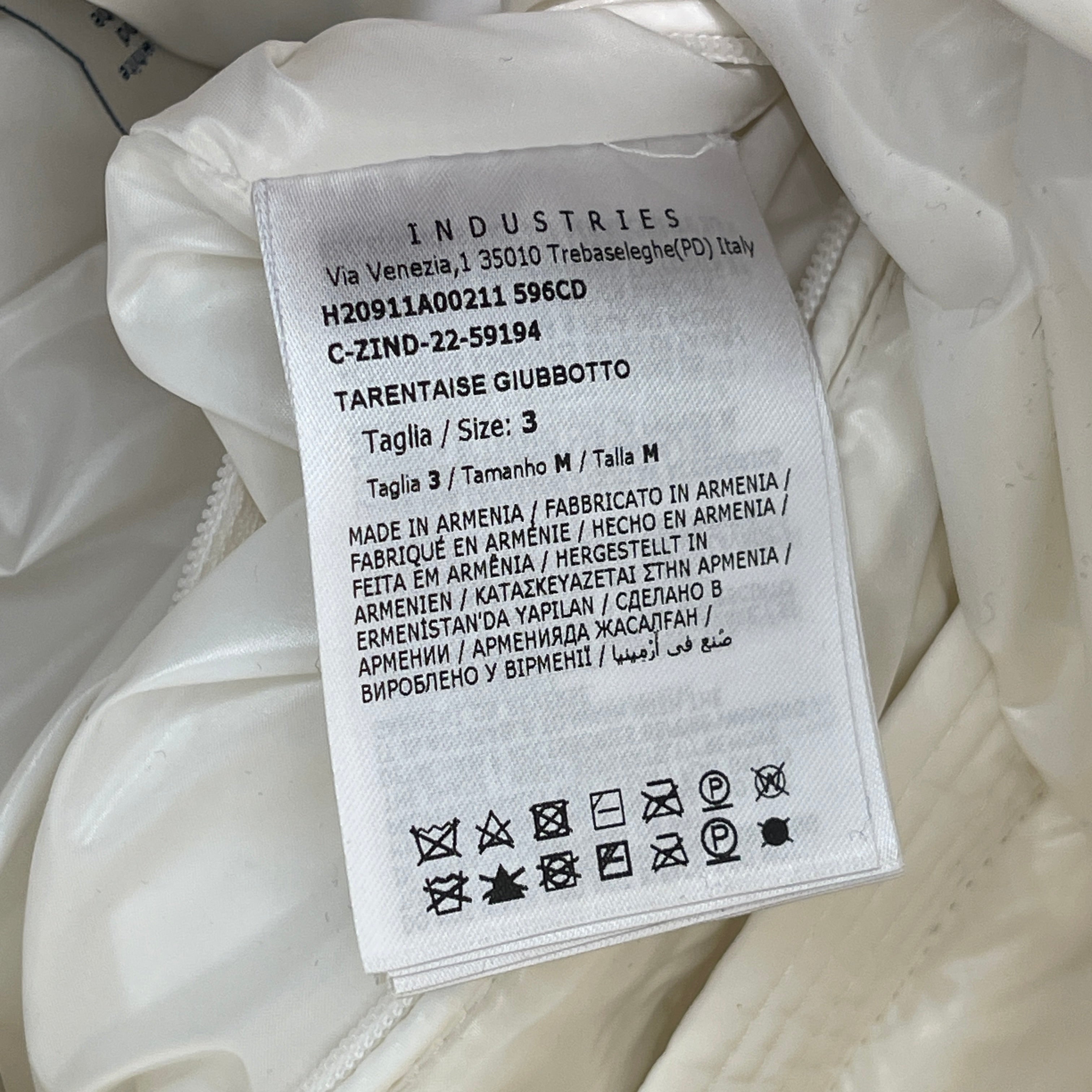 MONCLER 2022AW TARENTAISE GIUBBOTTO Down Jacket H20911A00211 Size 3 モンクレール タレンテーズ・ジュボット ダウンジャケット サイズ3