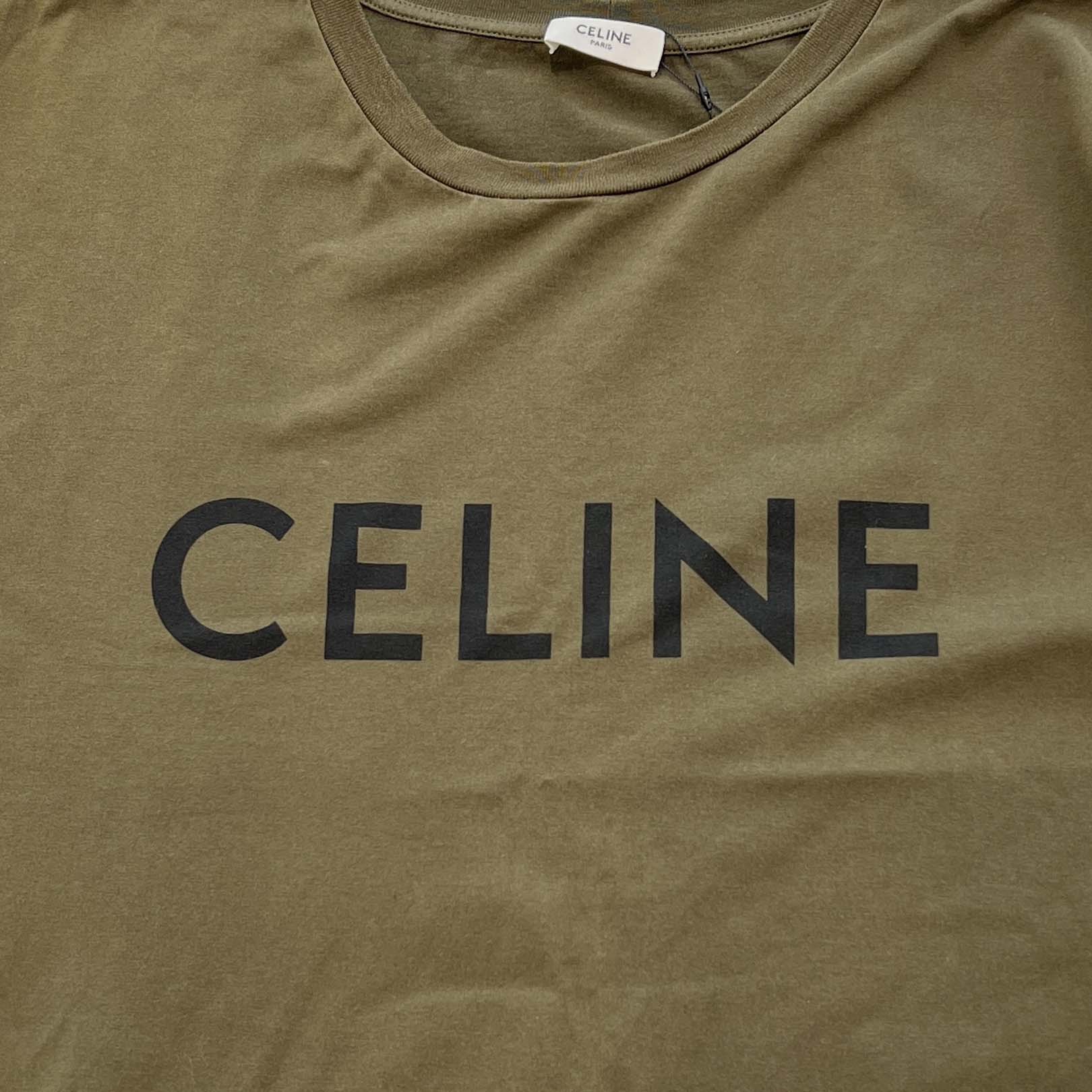 CELINE 2021SS Loose Cotton Jersey Tee 2X681501F Size L セリーヌ ルーズ コットン ジャージー Tシャツ サイズL