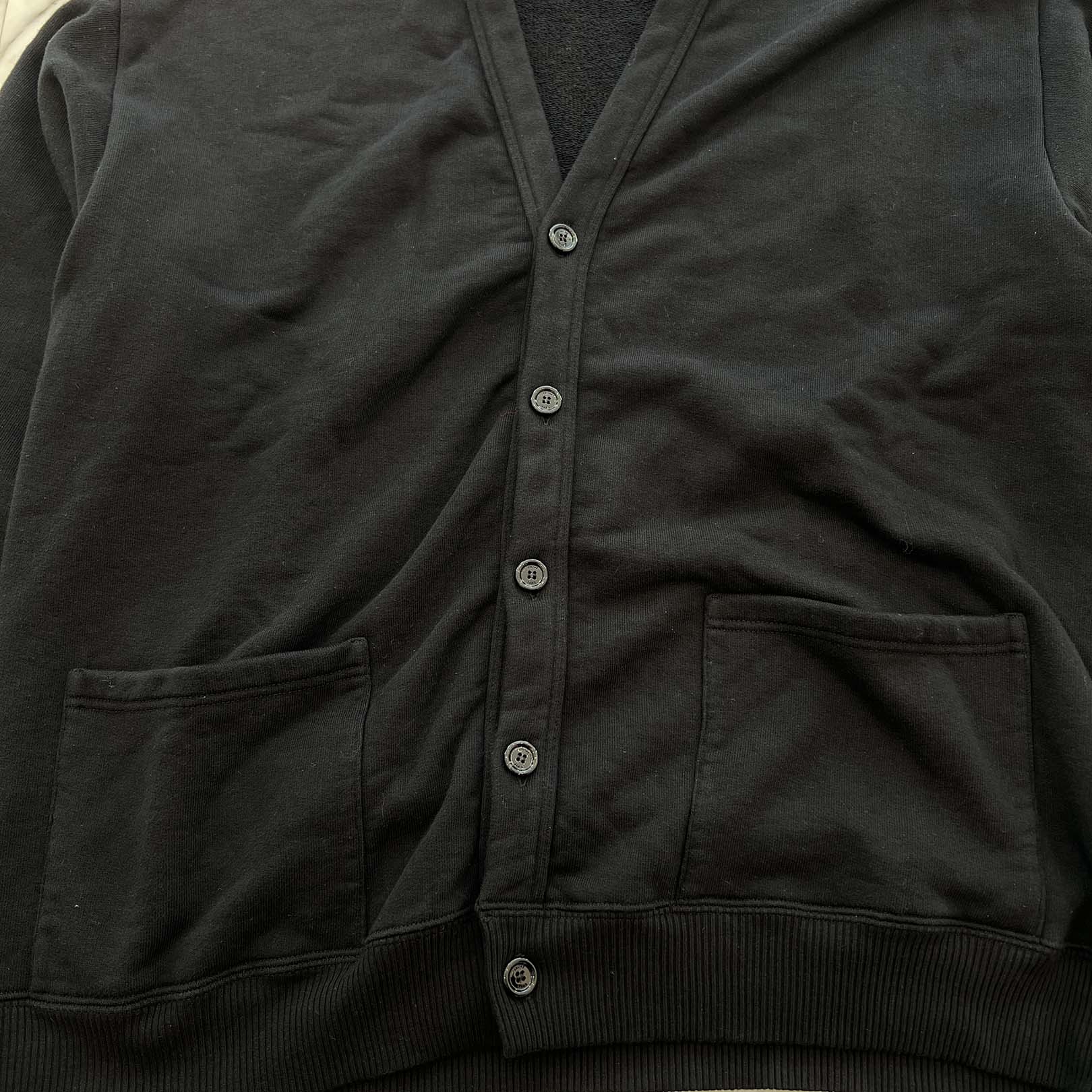 CELINE 2022SS Back Logo Print Cotton Fleece Cardigan 2Y672670Q Size M セリーヌ バックロゴプリント コットンフリースカーディガン サイズM