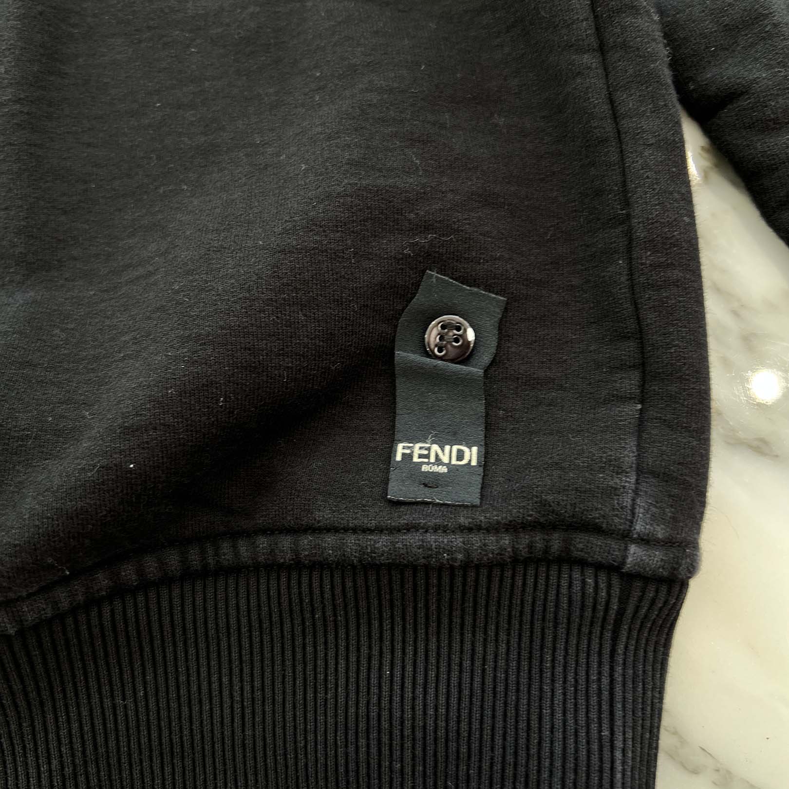 FENDI Logo Print Sweatshirt FY0178 AE05 Size L フェンディ ロゴプリント スウェットシャツ サイズL