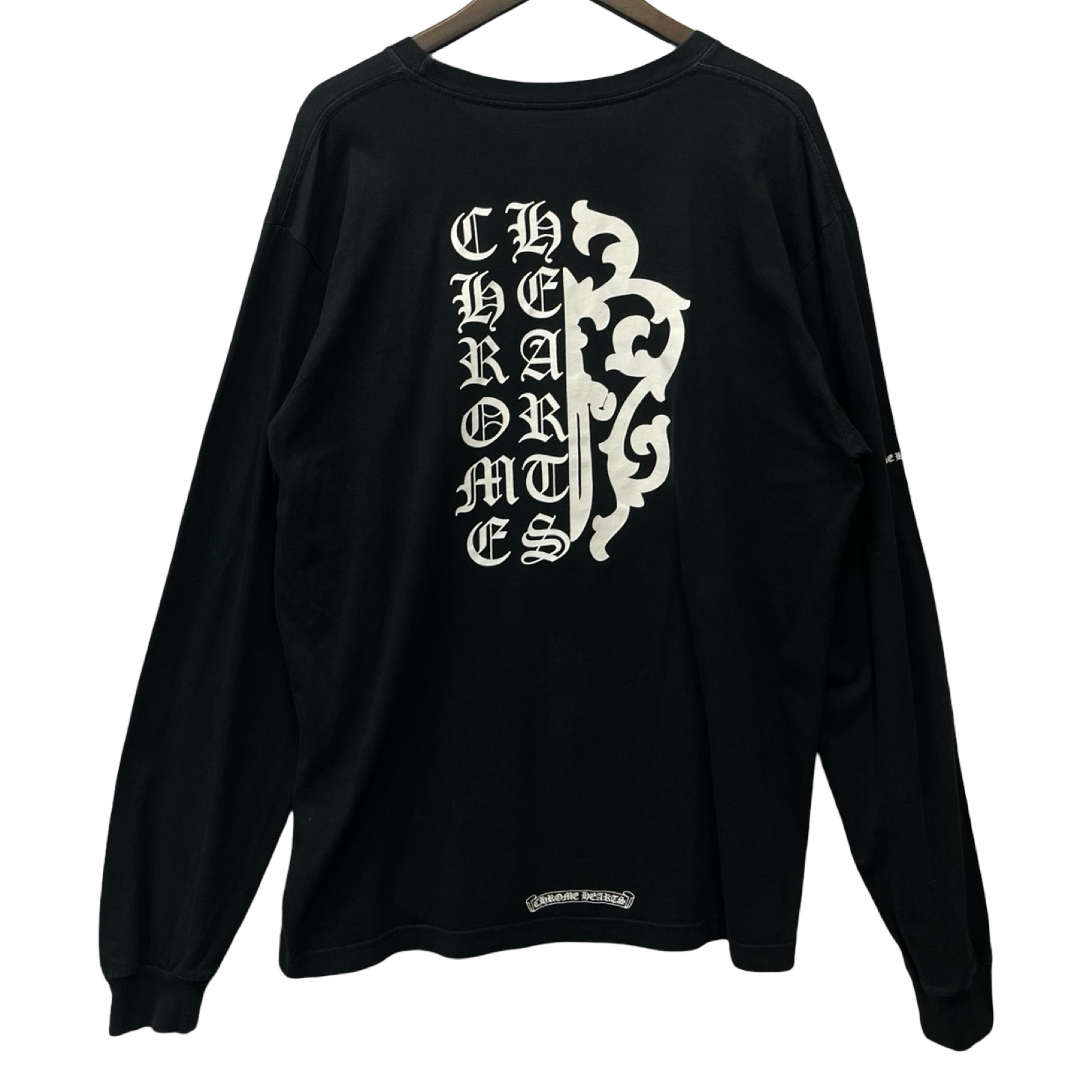 CHROME HEARTS Back Vine Dagger Print Long Sleeve Tee Size XL