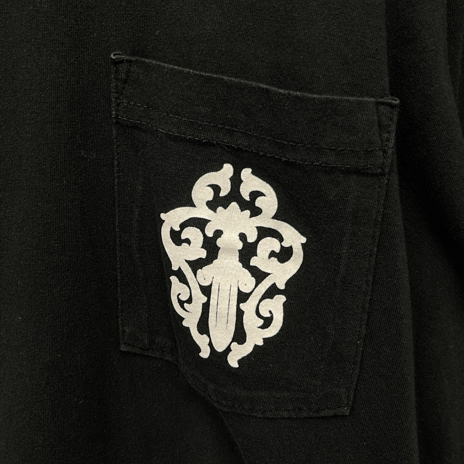 CHROME HEARTS Back Vine Dagger Print Long Sleeve Tee Size XL