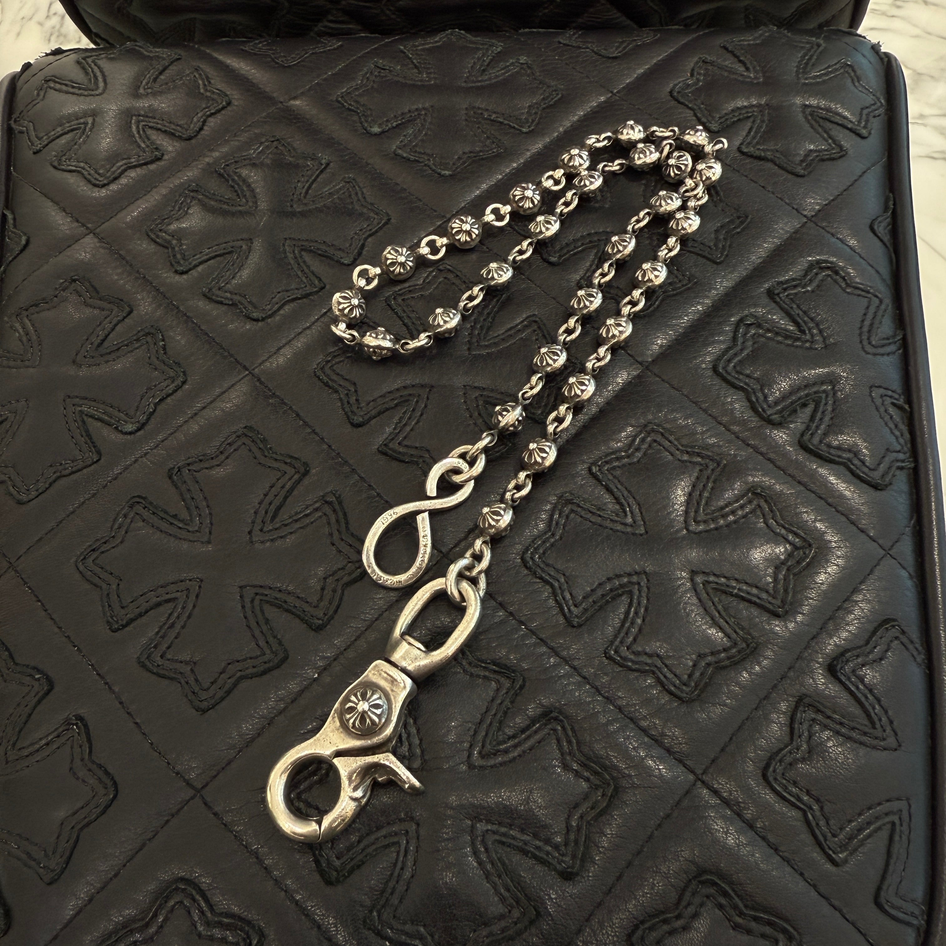 CHROME HEARTS 1 CLIP Cross Ball Wallet Chain クロムハーツ 1クリップ クロスボール ウォレットチェーン
