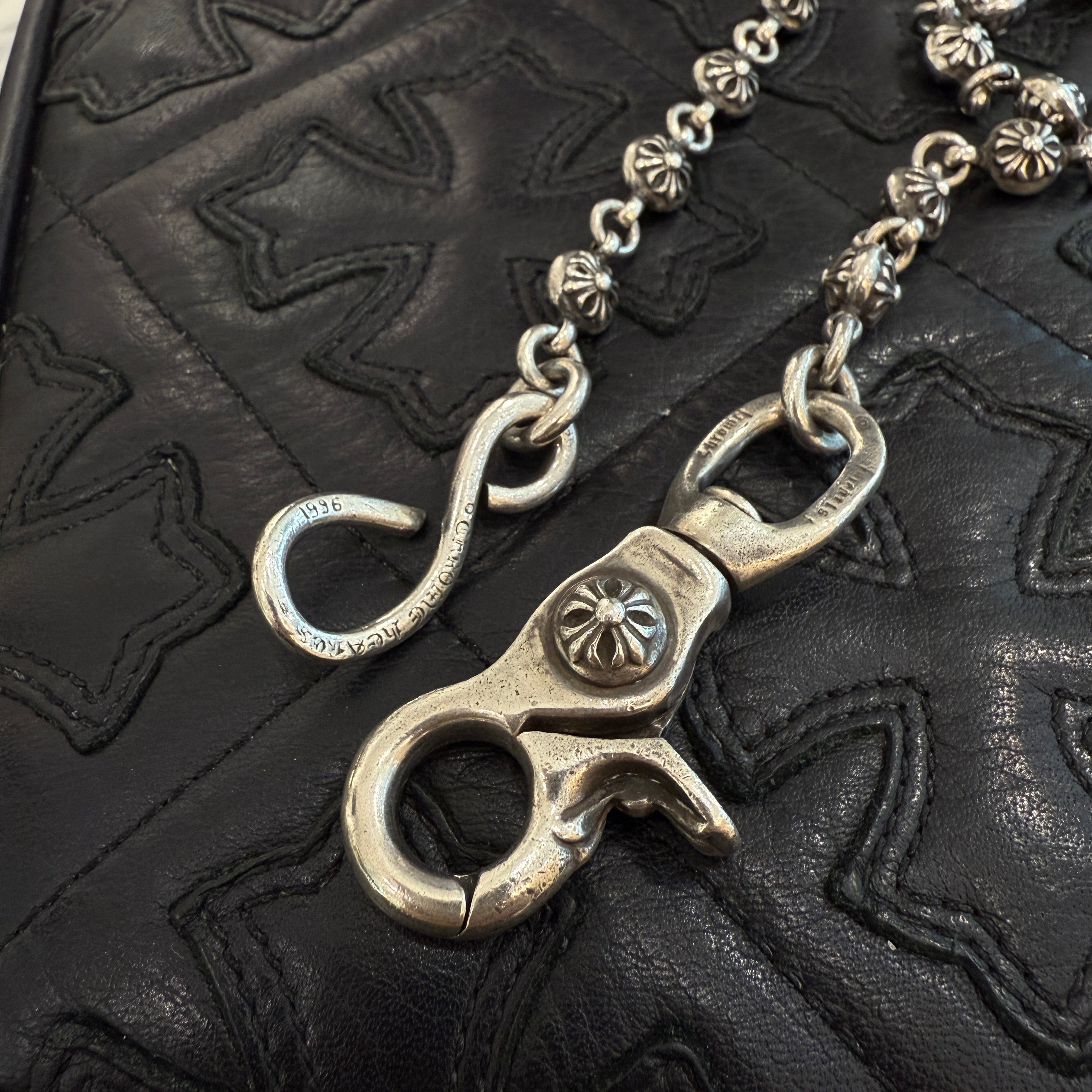 papikoクロムハーツ 1クリップ クロスボール1#ウォレットチェーン CHROME HEARTS 1 CLIP Cross Ball Wallet Chain クロムハーツ 1