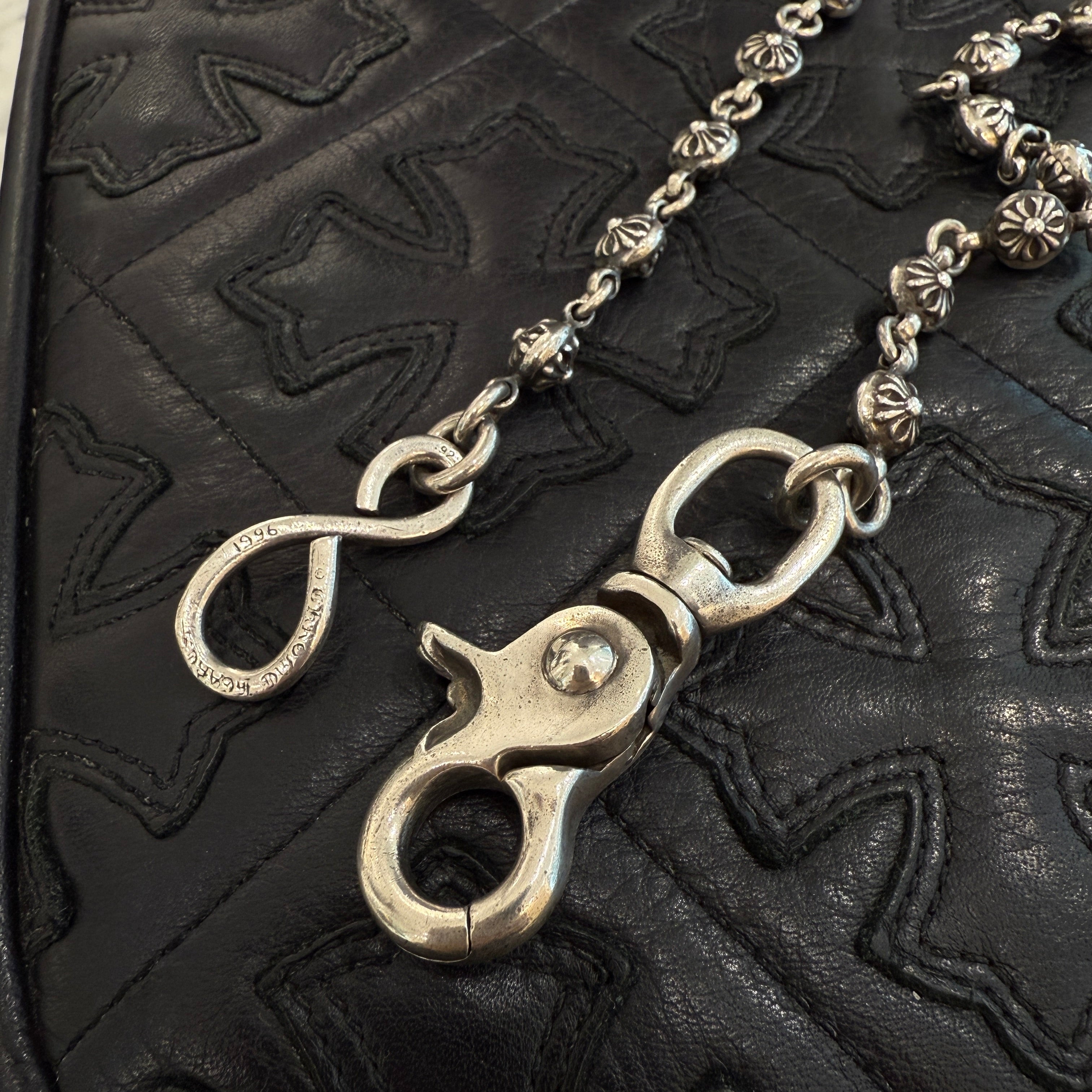 CHROME HEARTS 1 CLIP Cross Ball Wallet Chain クロムハーツ 1クリップ クロスボール ウォレットチェーン