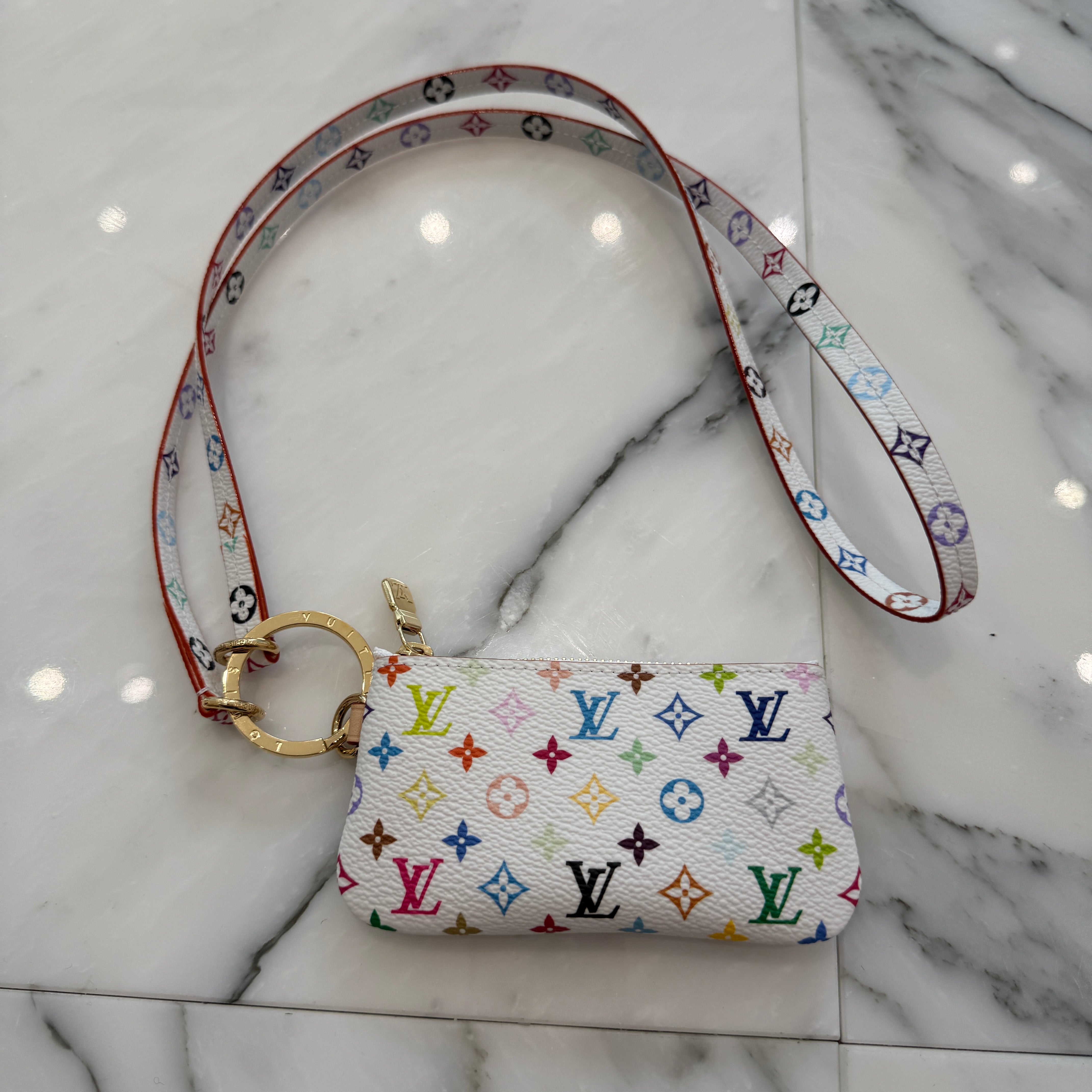 LOUIS VUITTON × Takashi Murakami 2025SS Multicolor Monogram Phone Pouch M14099 ルイヴィトン×村上隆 マルチカラー モノグラム フォンポーチ