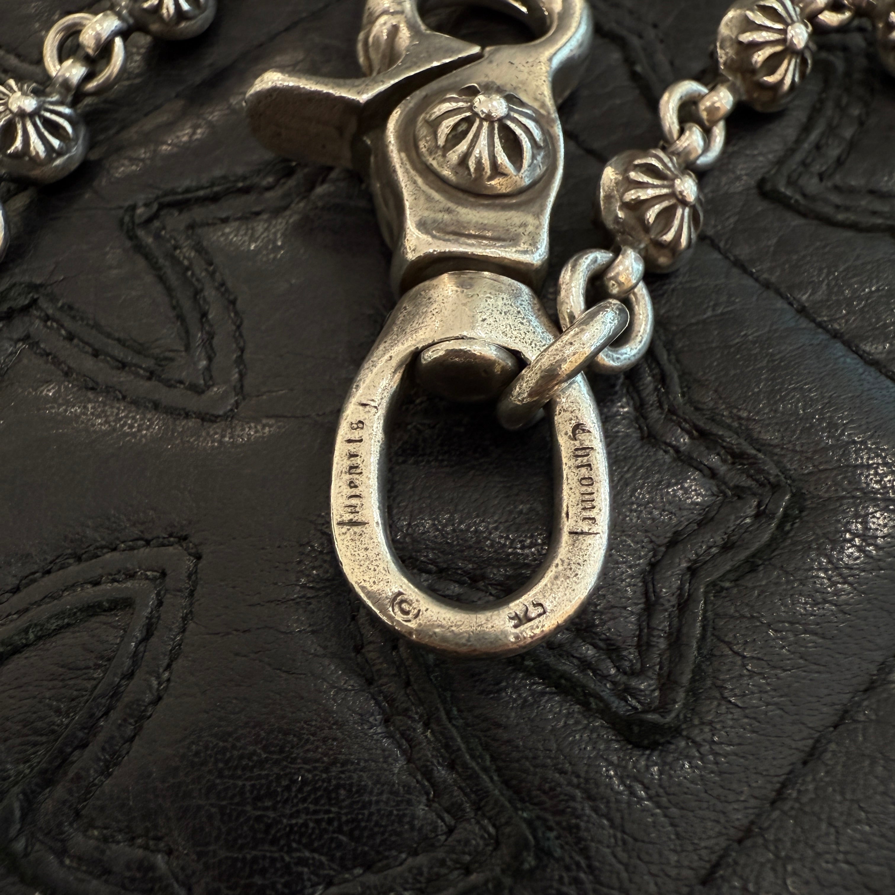 CHROME HEARTS 1 CLIP Cross Ball Wallet Chain クロムハーツ 1クリップ クロスボール ウォレットチェーン