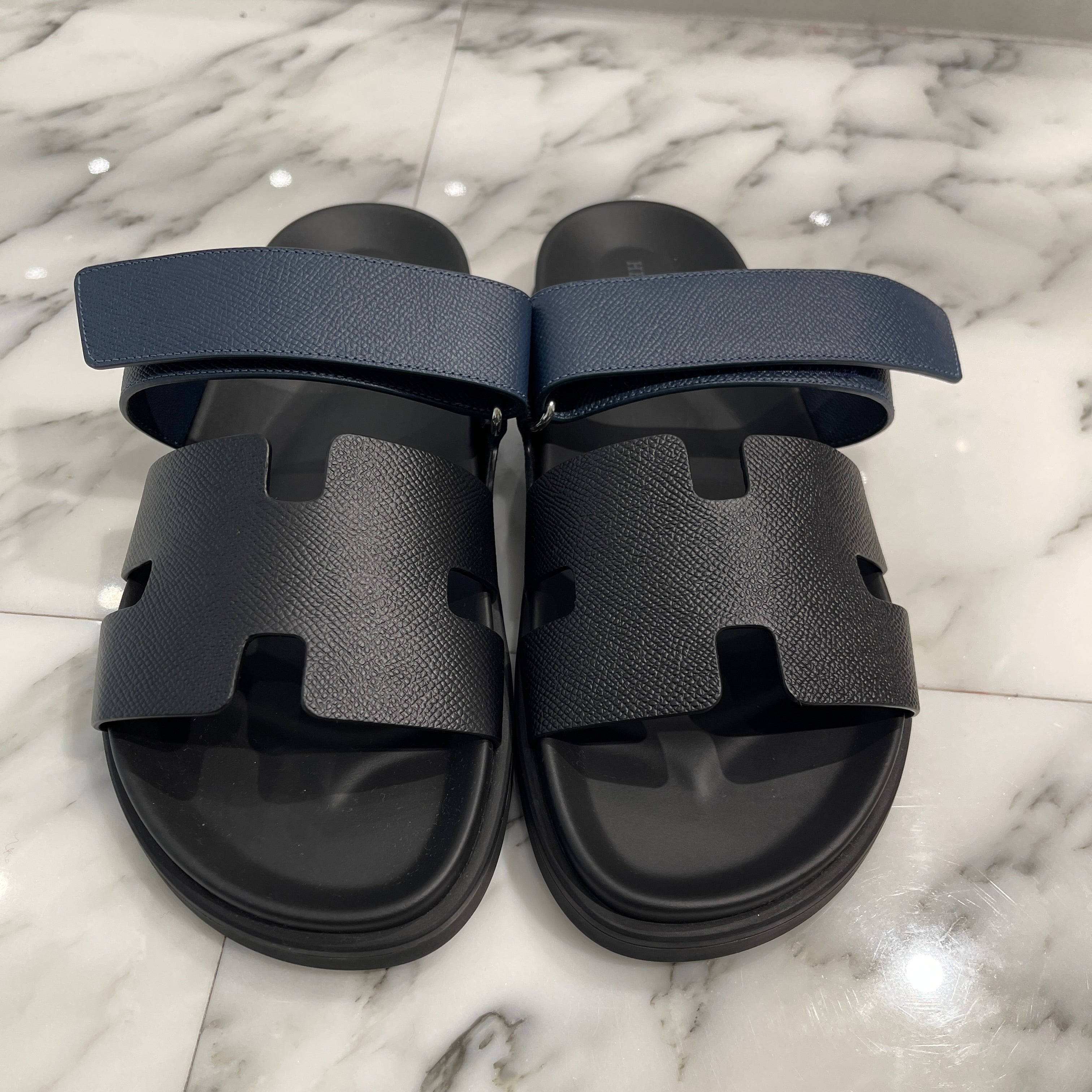 HERMES 2024AW "Chypre" Leather Sandals H222100Z 02340 Size 41 エルメス シプレ レザーサンダル サイズ41