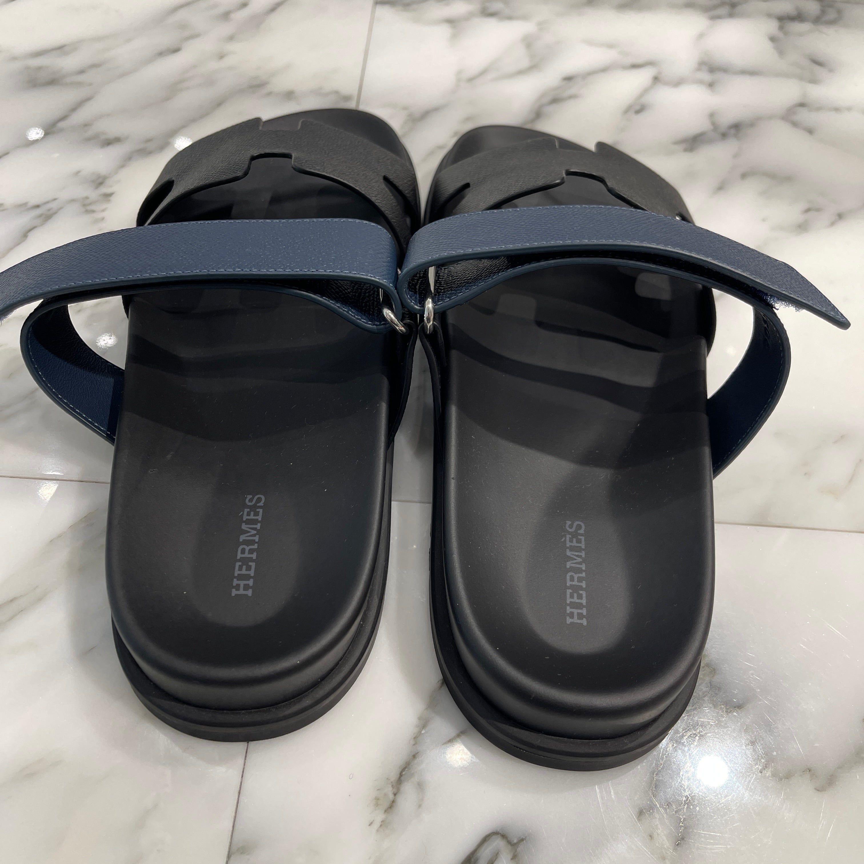 HERMES 2024AW "Chypre" Leather Sandals H222100Z 02340 Size 41 エルメス シプレ レザーサンダル サイズ41