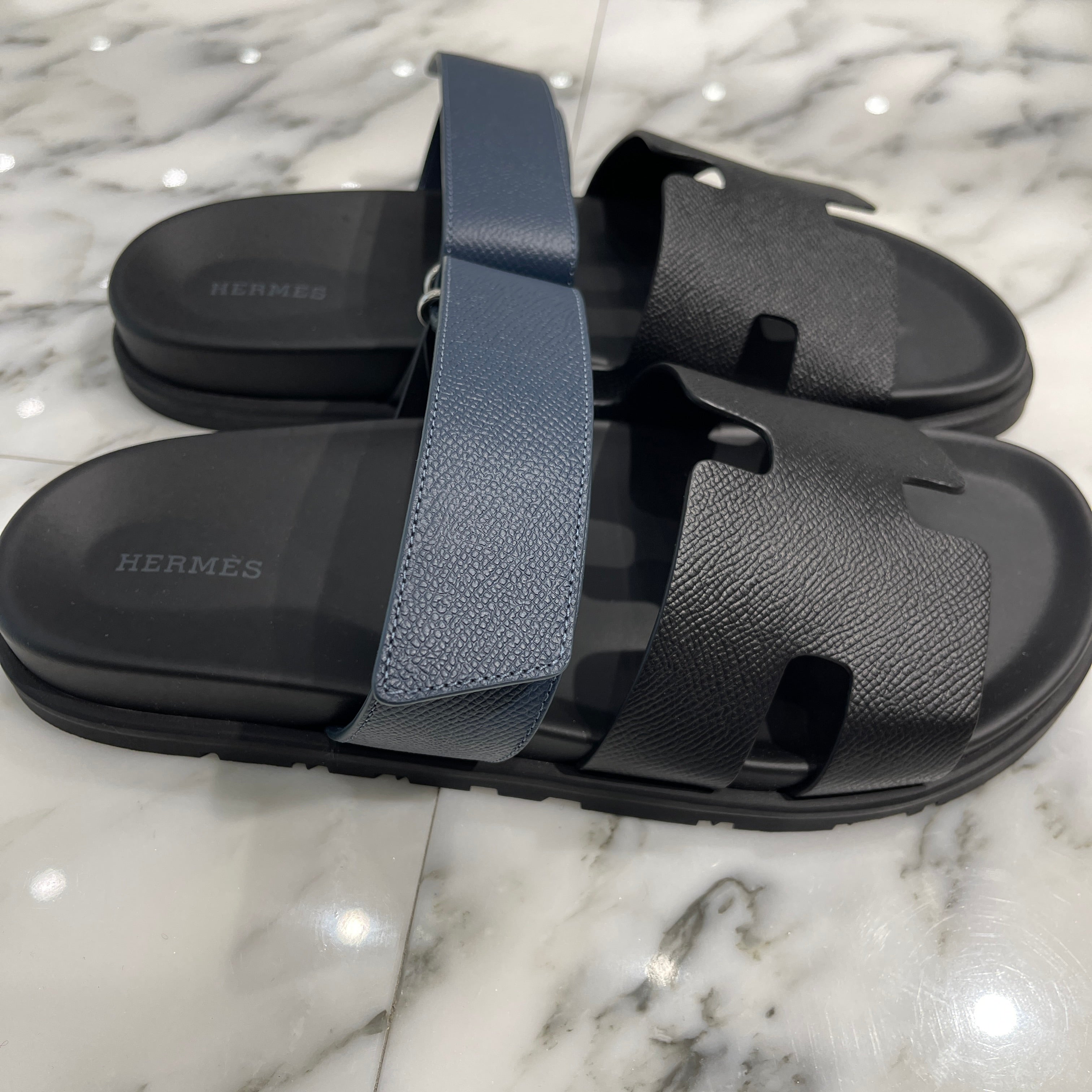 HERMES 2024AW "Chypre" Leather Sandals H222100Z 02340 Size 41 エルメス シプレ レザーサンダル サイズ41