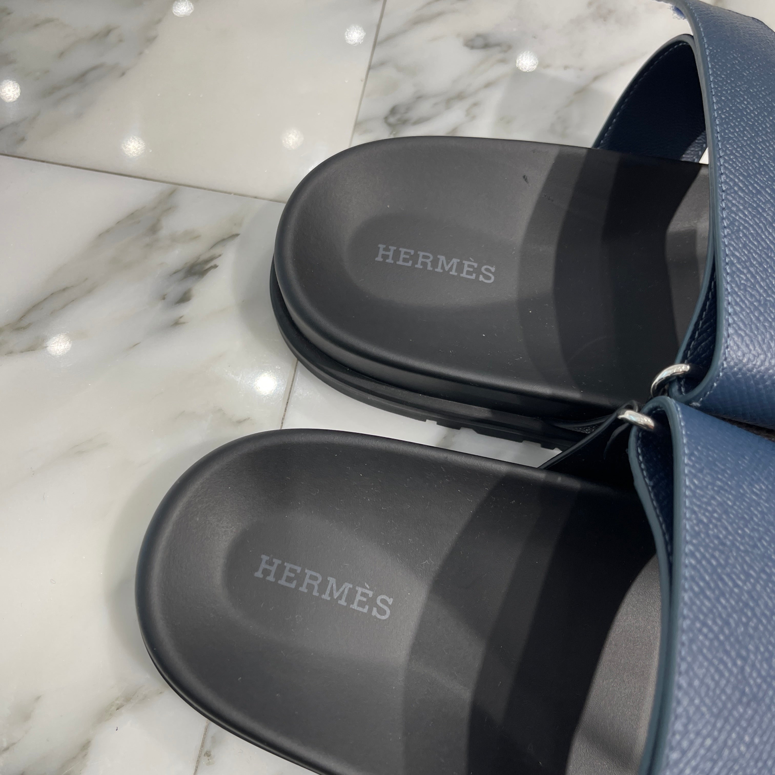 HERMES 2024AW "Chypre" Leather Sandals H222100Z 02340 Size 41 エルメス シプレ レザーサンダル サイズ41