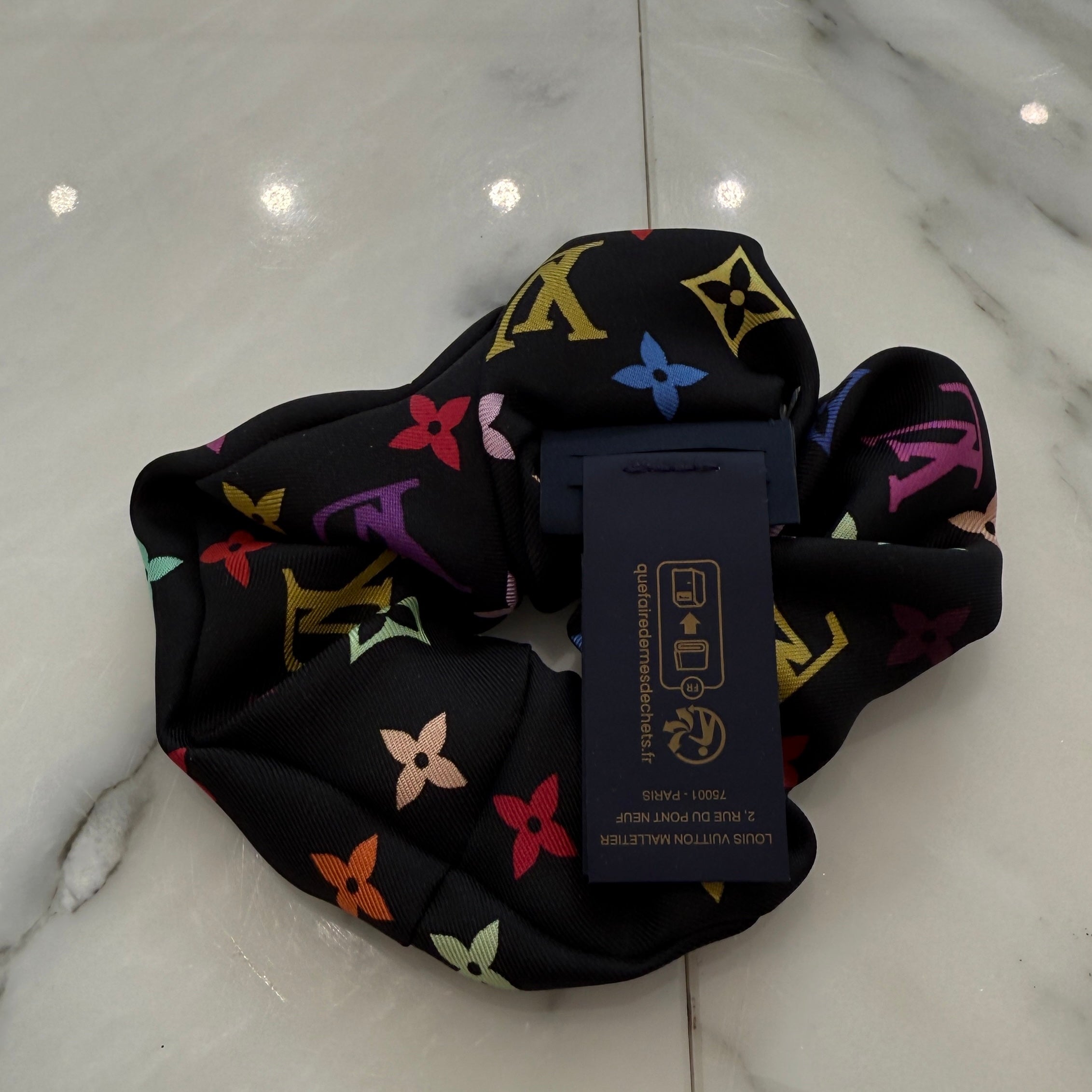 LOUIS VUITTON × Takashi Murakami 2025SS Multicolor Monogram Scrunchie M96072 ルイヴィトン×村上隆 マルチカラー モノグラム シュシュ