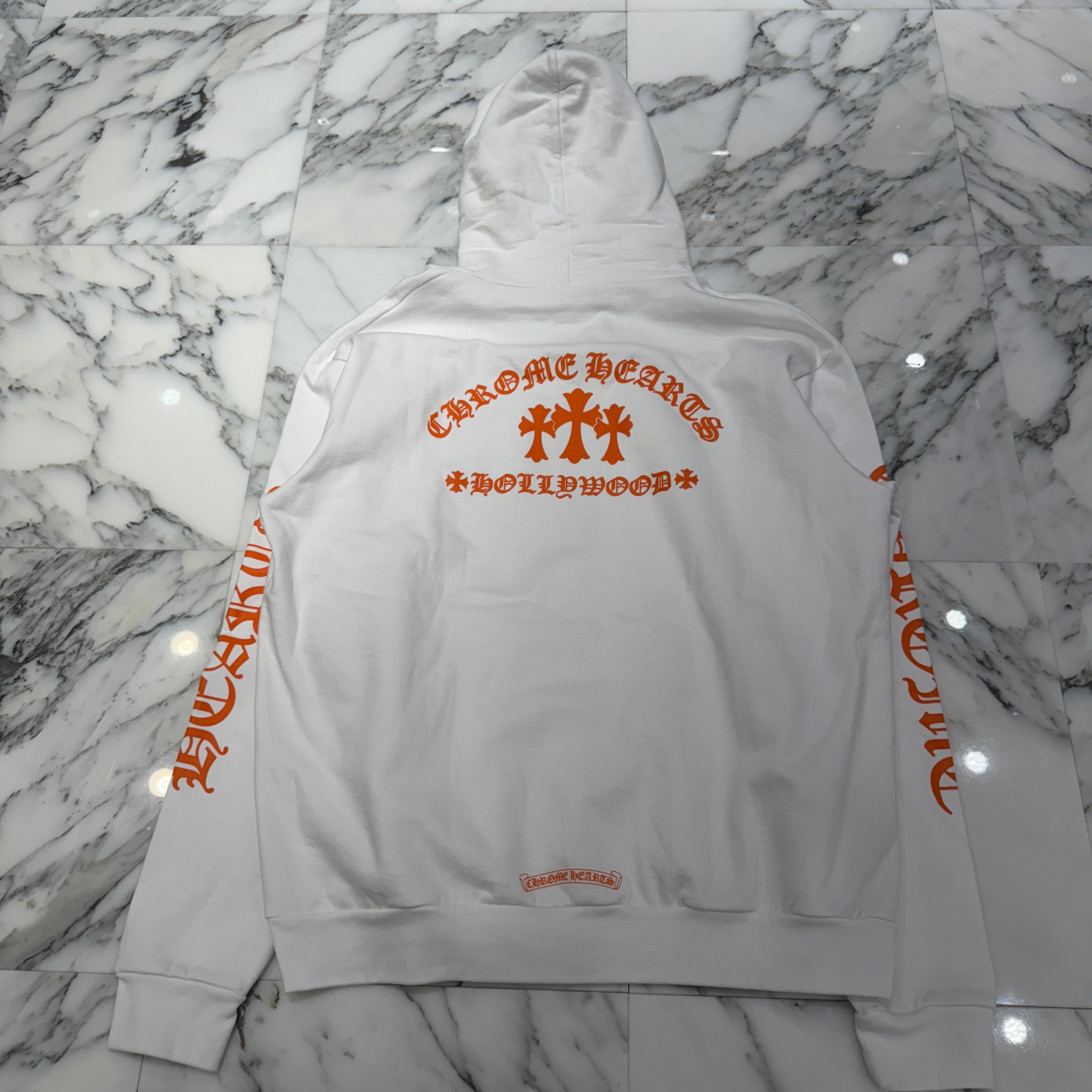 CHROME HEARTS King Taco 3 Cemetery Cross Print Pullover Hoodie Size L クロムハーツ キングタコ 3 セメタリークロス プリント プルオーバーフーディ サイズL