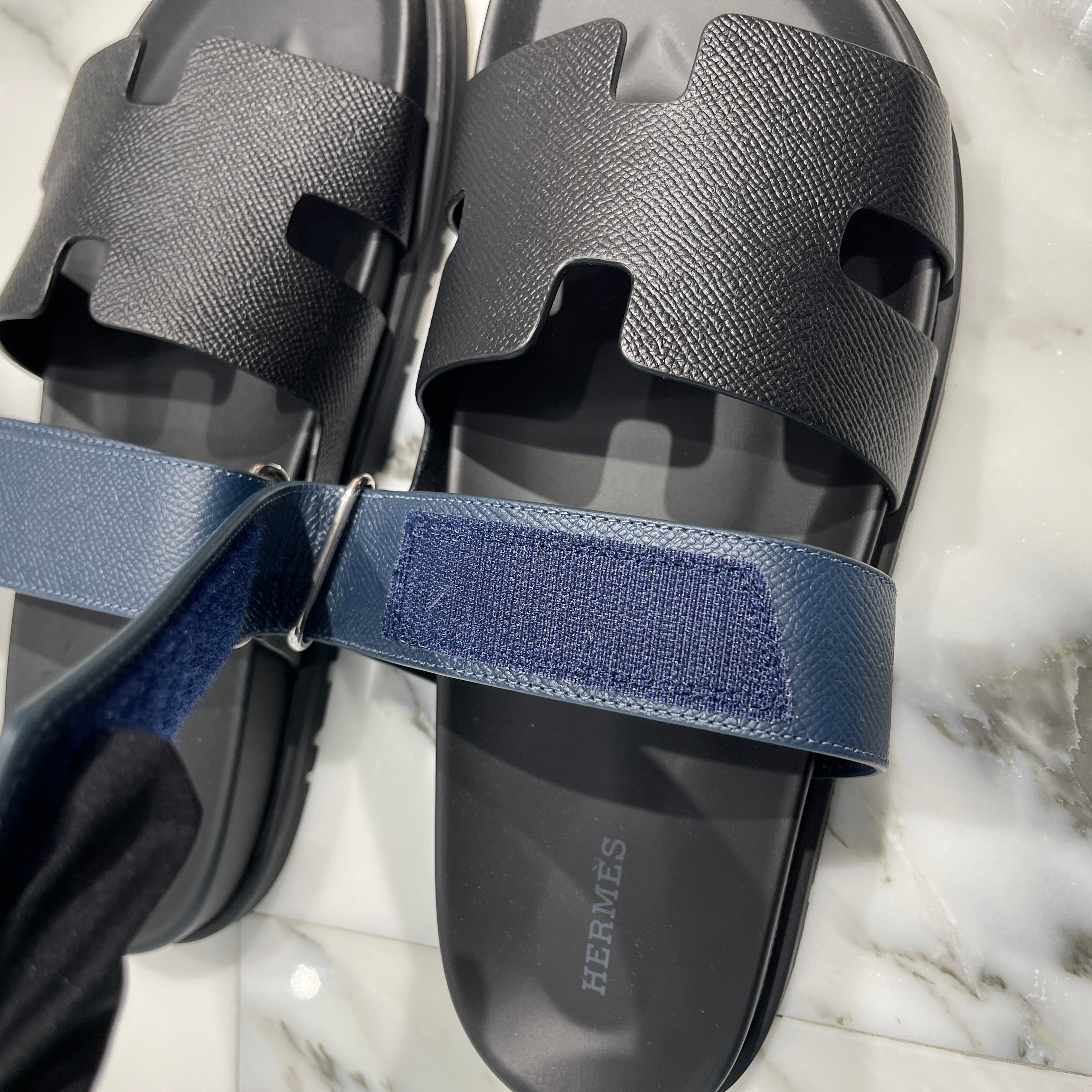 HERMES 2024AW "Chypre" Leather Sandals H222100Z 02340 Size 41 エルメス シプレ レザーサンダル サイズ41