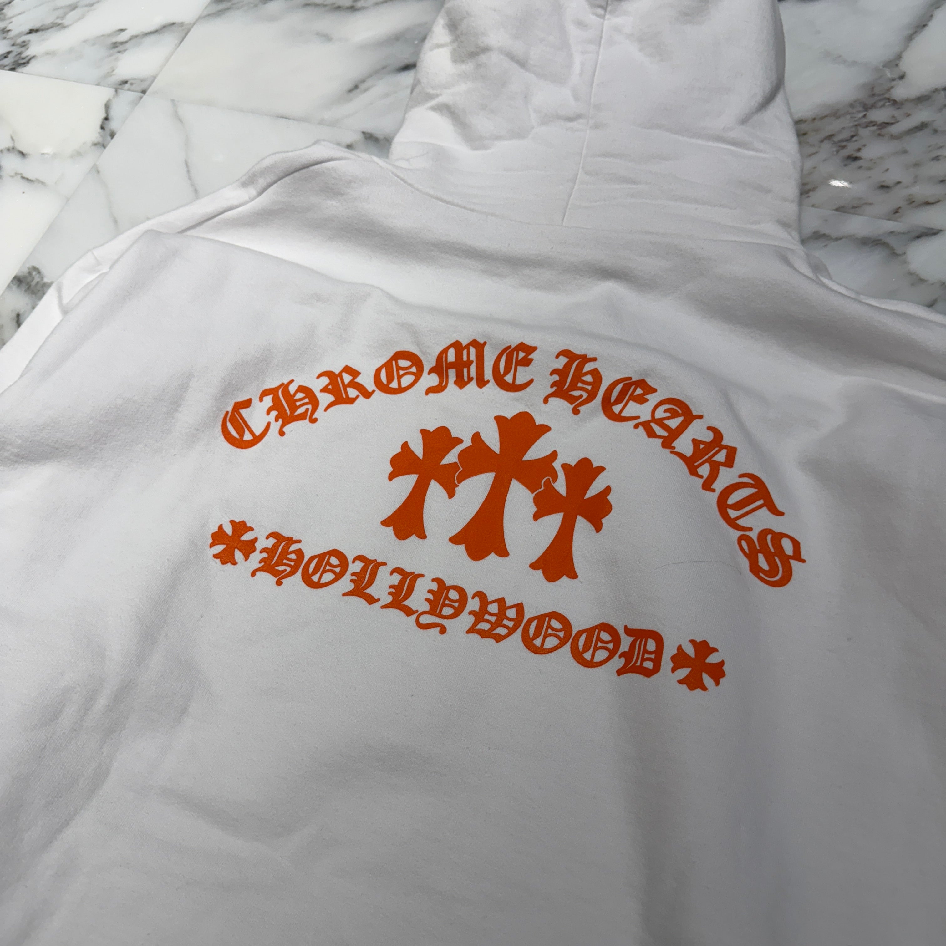 CHROME HEARTS King Taco 3 Cemetery Cross Print Pullover Hoodie Size L クロムハーツ キングタコ 3 セメタリークロス プリント プルオーバーフーディ サイズL