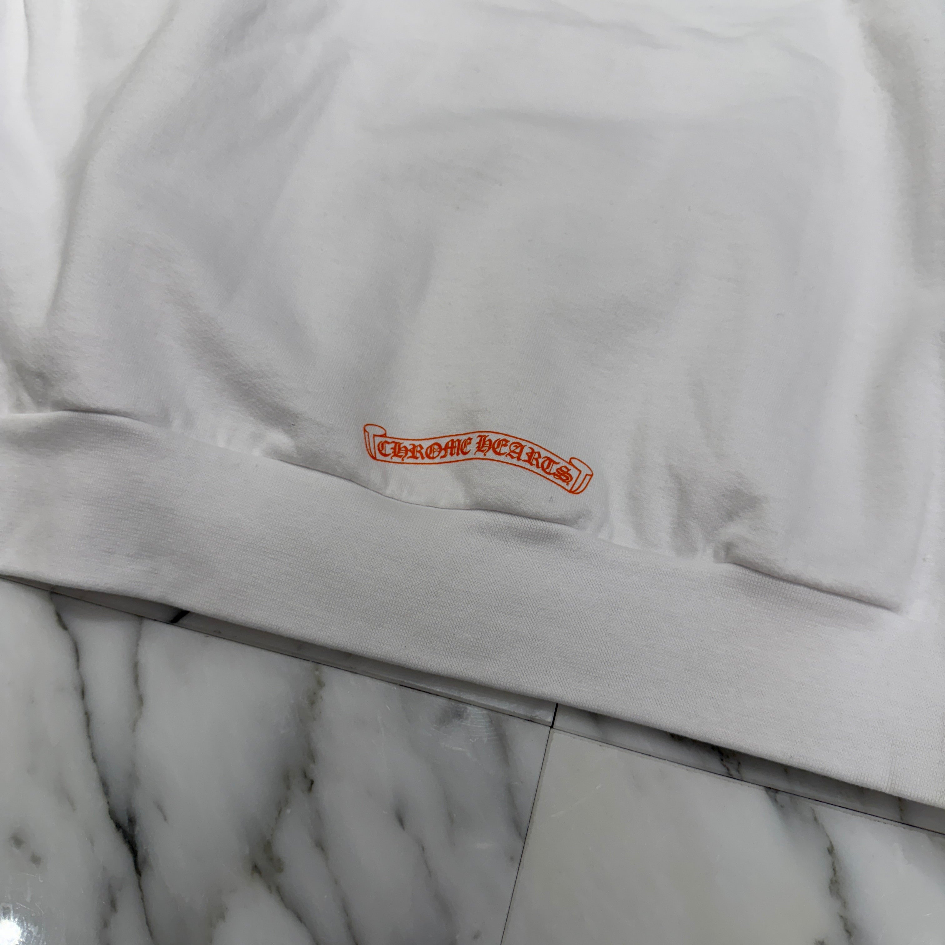 CHROME HEARTS King Taco 3 Cemetery Cross Print Pullover Hoodie Size L クロムハーツ キングタコ 3 セメタリークロス プリント プルオーバーフーディ サイズL