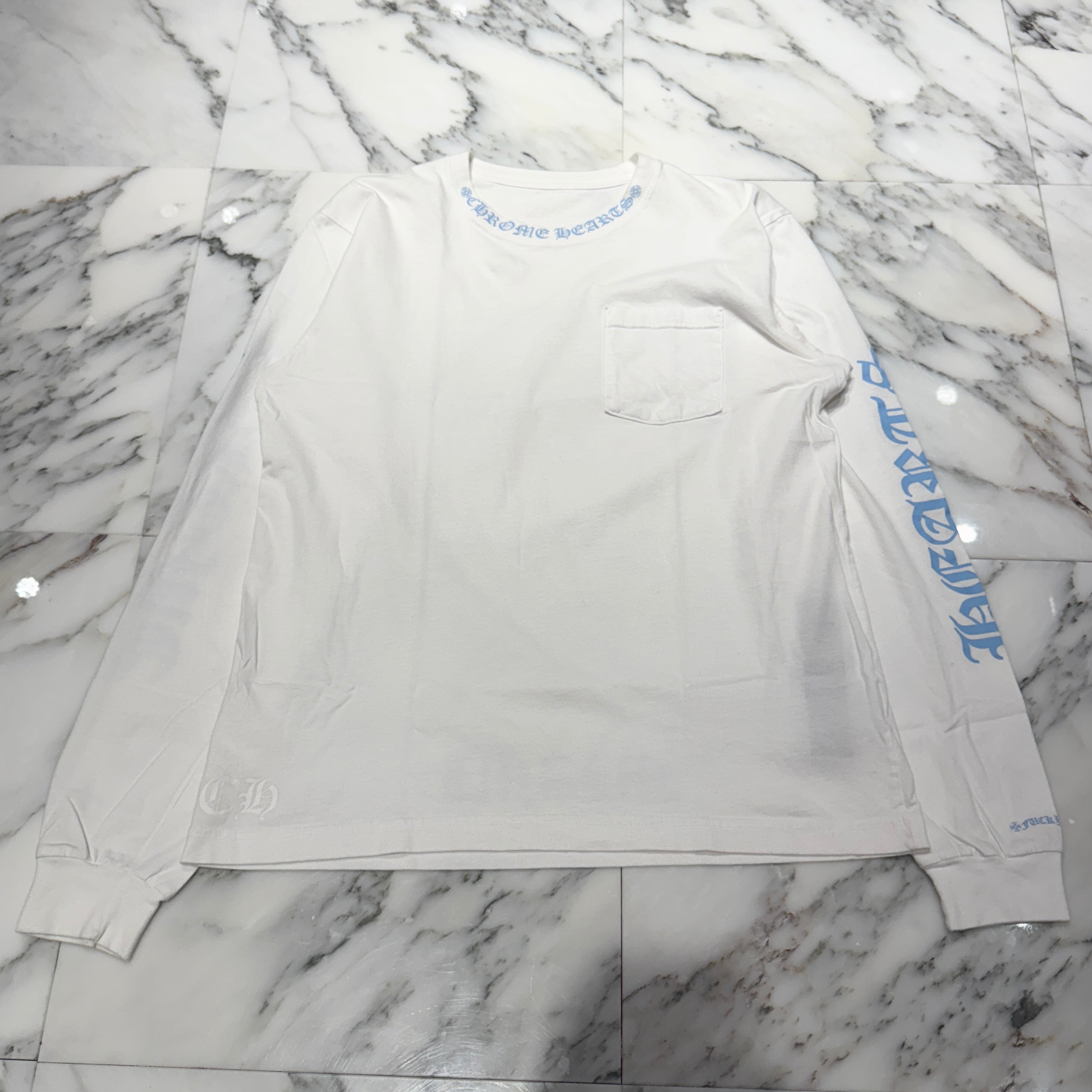 CHROME HEARTS MIAMI Limited Neck Logo Long Sleeve Tee Size L クロムハーツ マイアミ限定 ネックロゴ ロングスリーブTシャツ サイズL