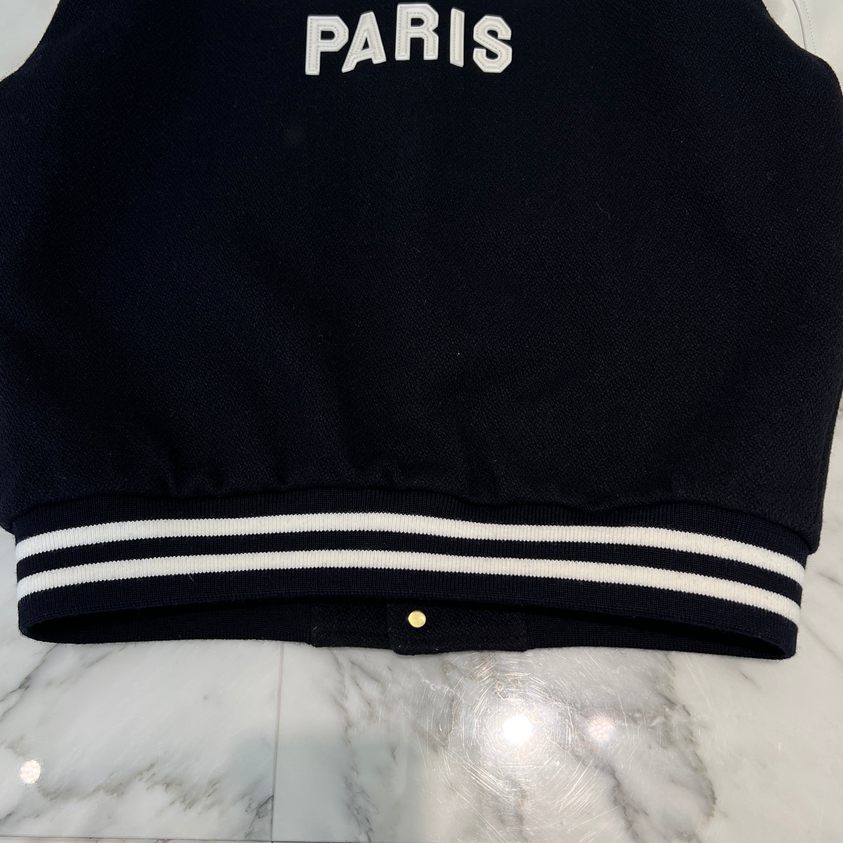 CELINE 2024AW Teddy Versity Jacket 2V29V896C.07MR Size 36 セリーヌ テディ バーシティジャケット サイズ36