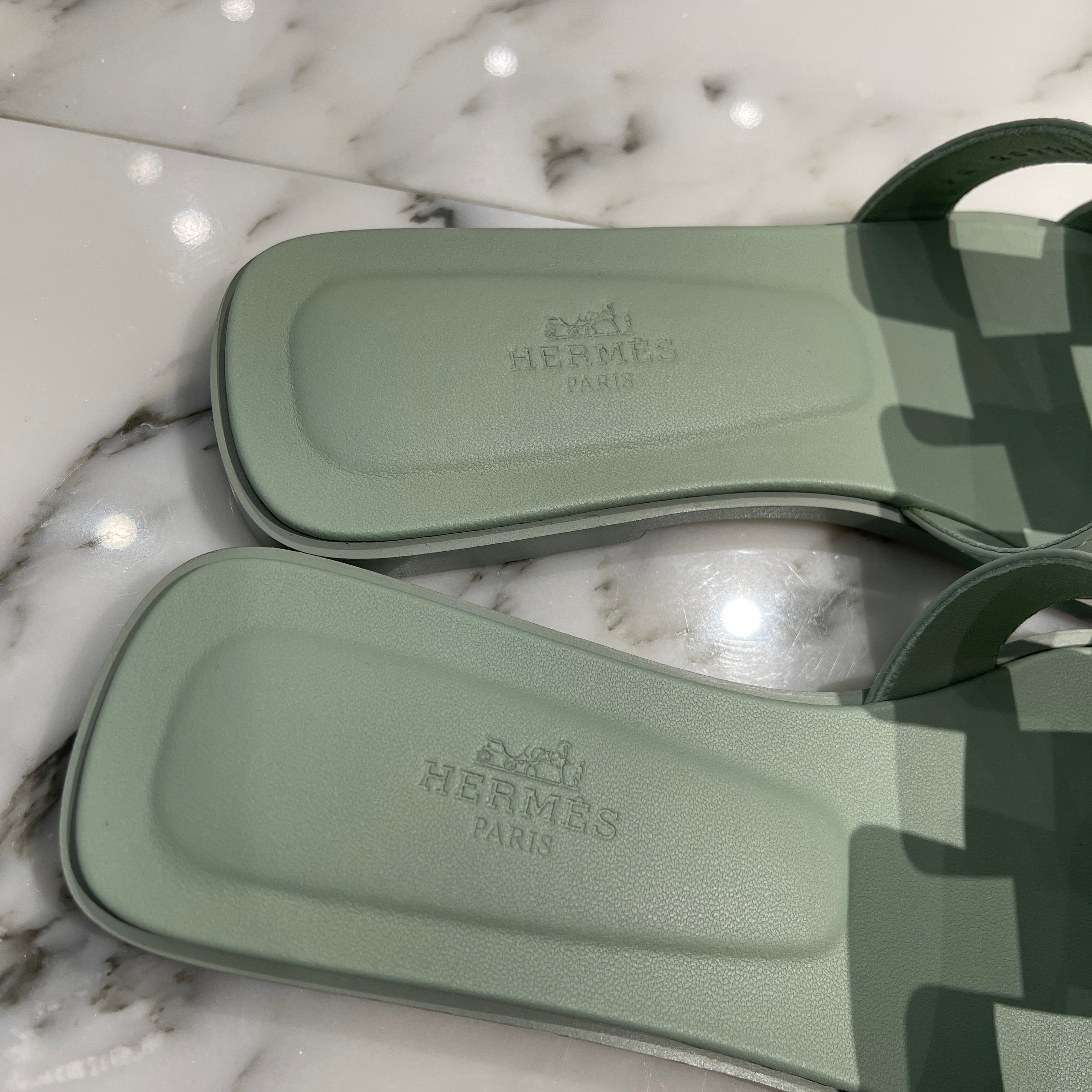 HERMES 2024SS "Oran" Calfskin Sandals H202230Z 6A370Size 37 エルメス オラン カーフスキン サンダル サイズ37