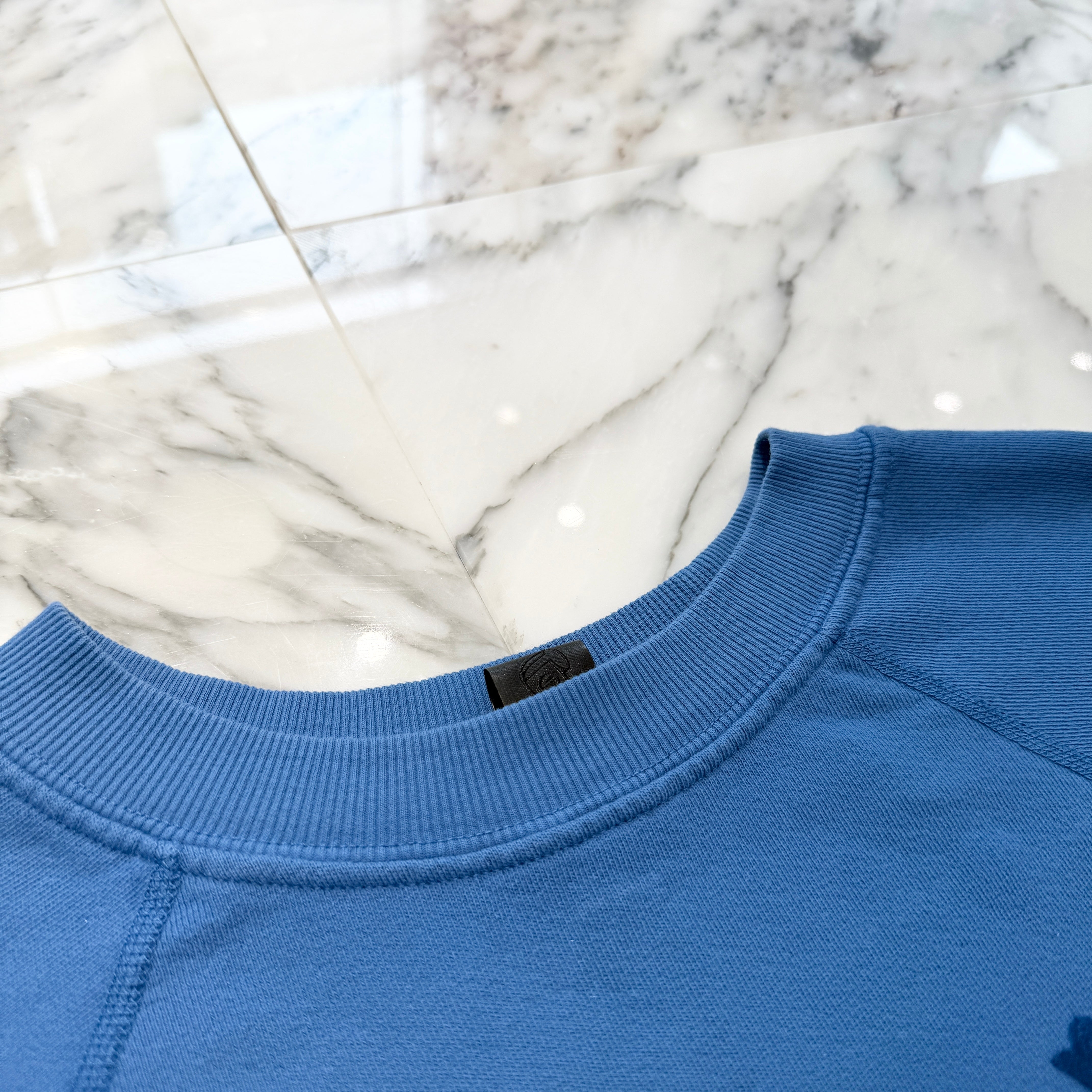 CHROME HEARTS Y NOT Cemetery Cross Flock Print Sweat Shirt Size S クロムハーツ ワイノット セメタリークロス フロッキープリント スウェットシャツ サイズS