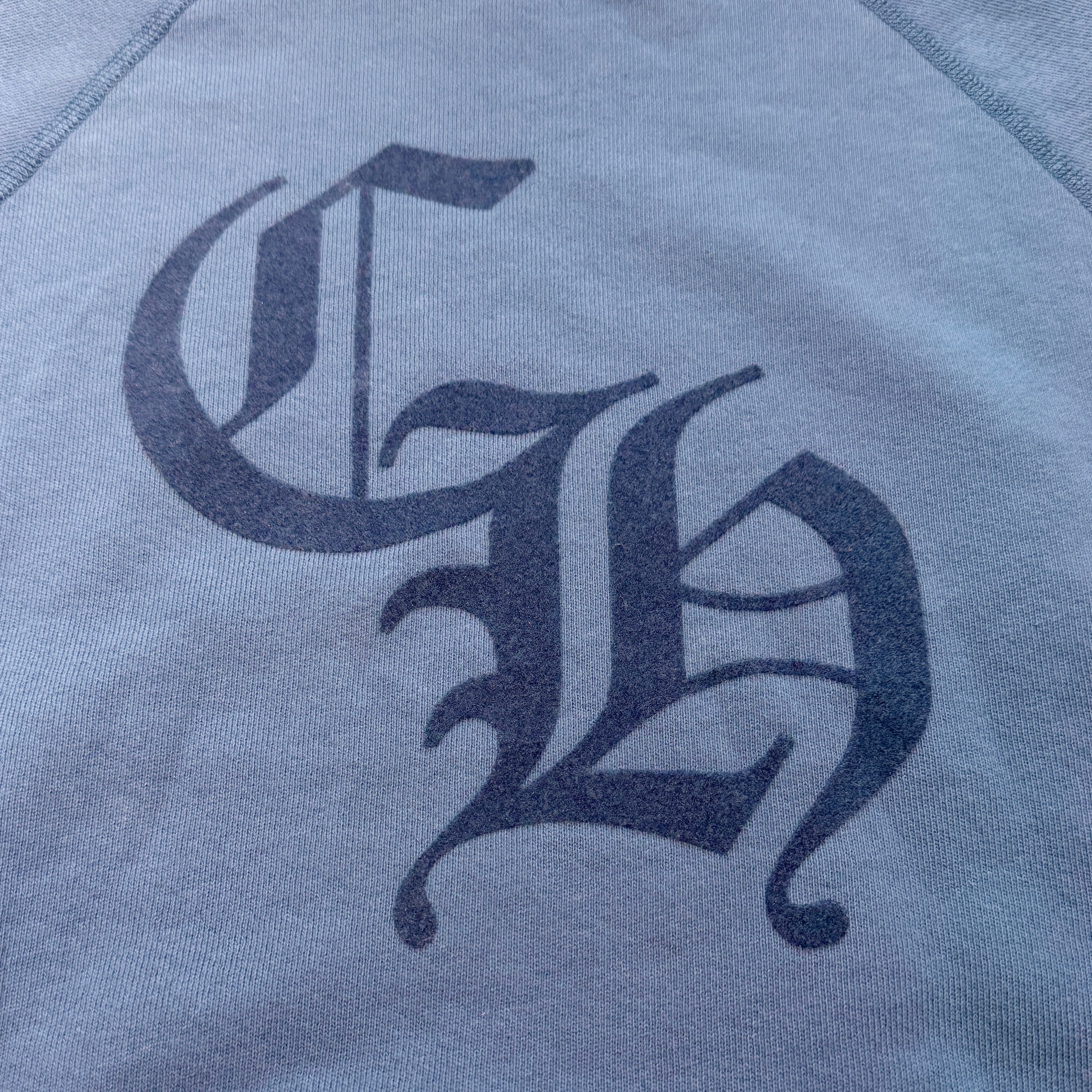 CHROME HEARTS Y NOT Cemetery Cross Flock Print Sweat Shirt Size S クロムハーツ ワイノット セメタリークロス フロッキープリント スウェットシャツ サイズS