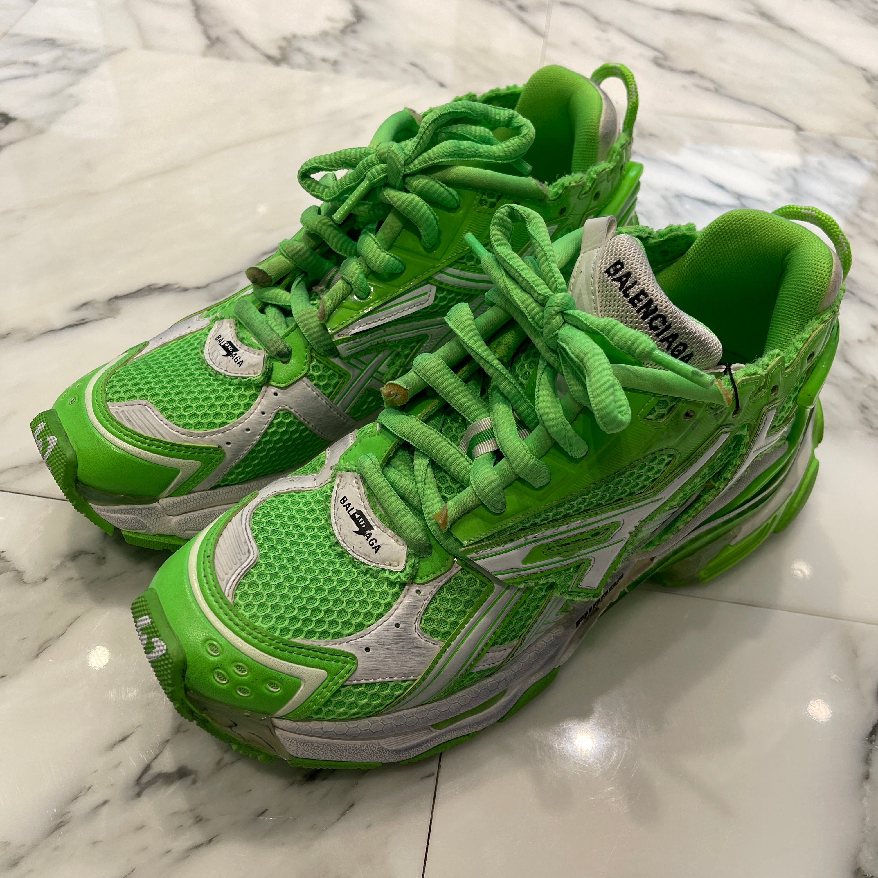 BALENCIAGA 2021SS Runner Low Cut Sneakers 677403 W3RBM 3590 Size 27.5cm バレンシアガ ランナーローカット スニーカー サイズ27.5cm