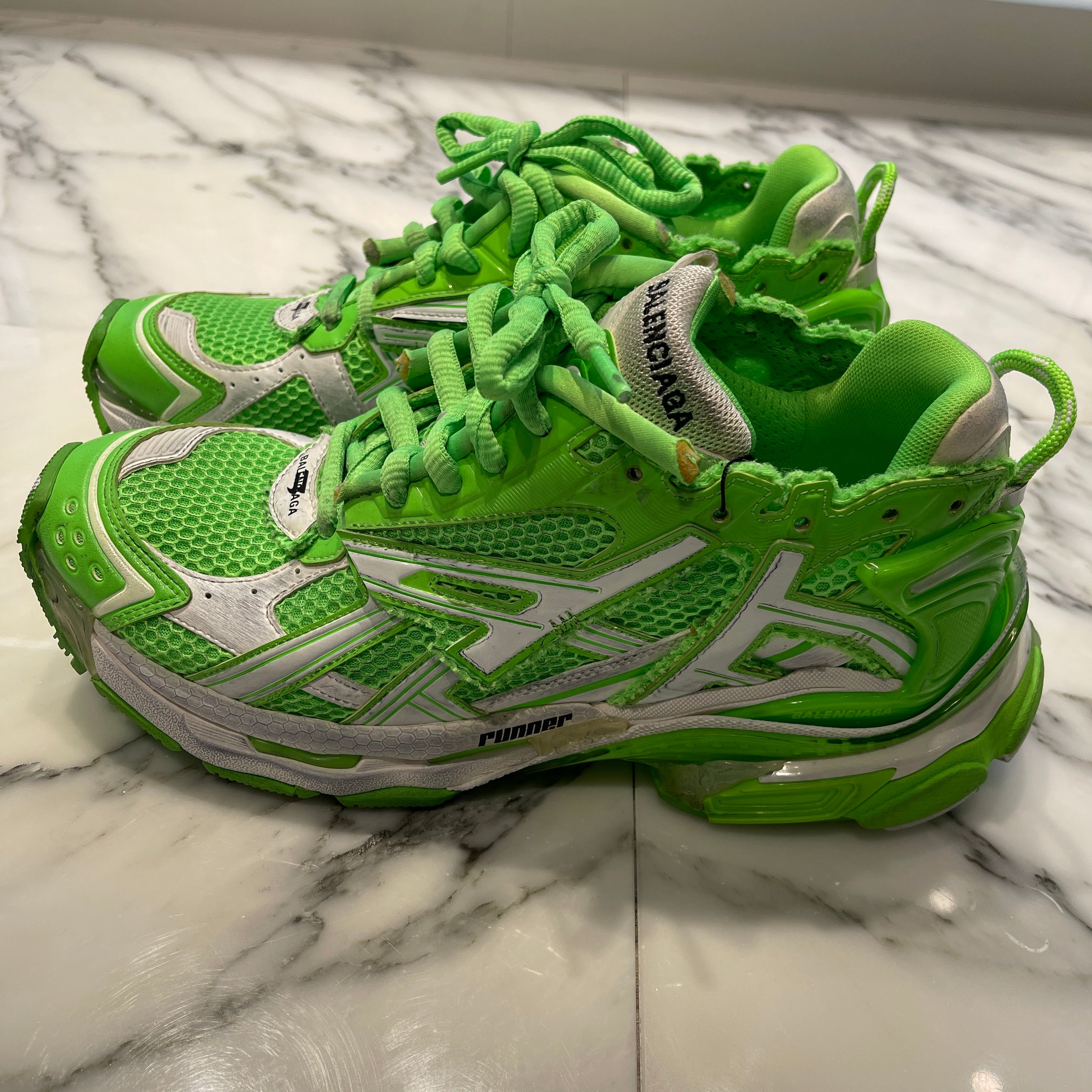 BALENCIAGA 2021SS Runner Low Cut Sneakers 677403 W3RBM 3590 Size 27.5cm バレンシアガ ランナーローカット スニーカー サイズ27.5cm