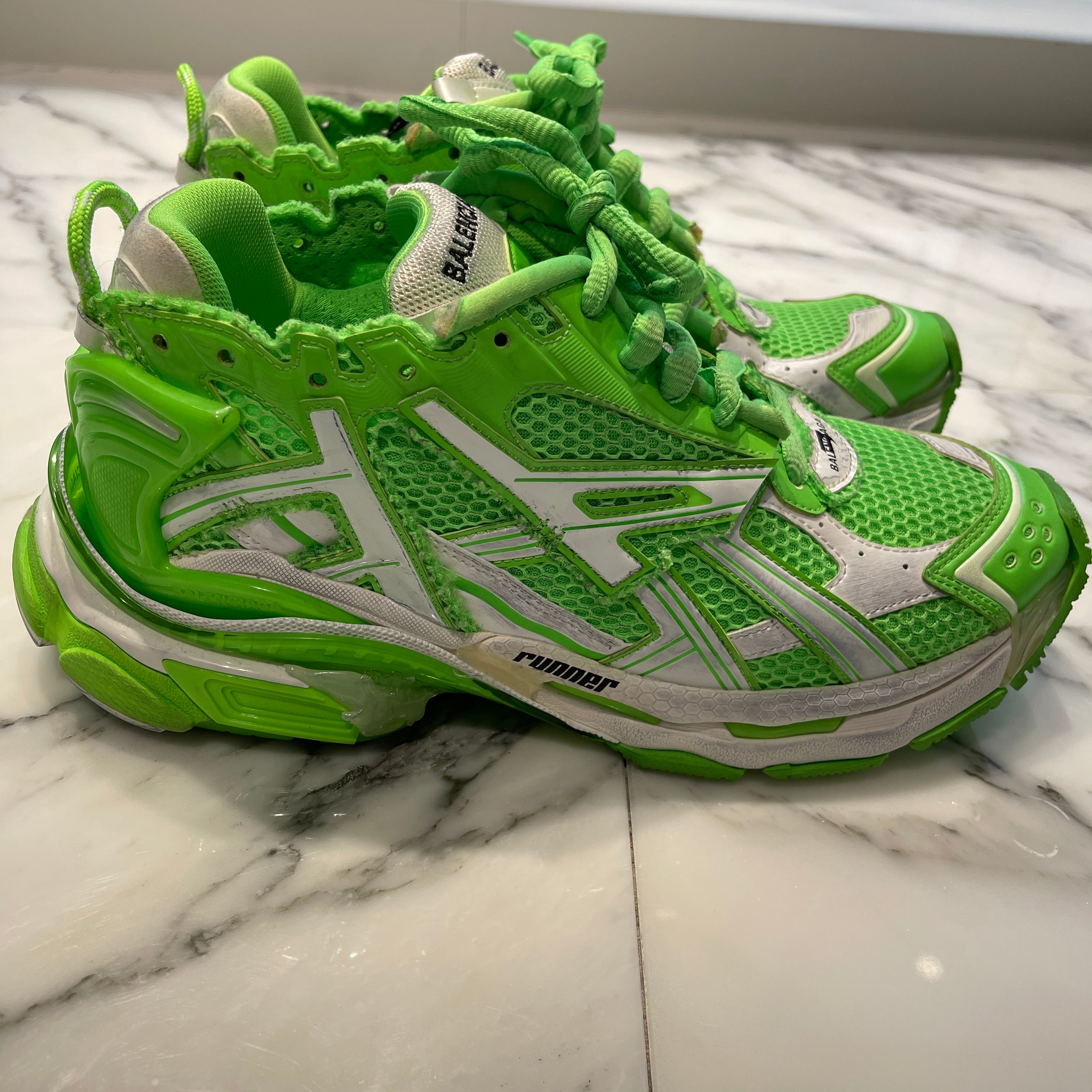 BALENCIAGA 2021SS Runner Low Cut Sneakers 677403 W3RBM 3590 Size 27.5cm バレンシアガ ランナーローカット スニーカー サイズ27.5cm